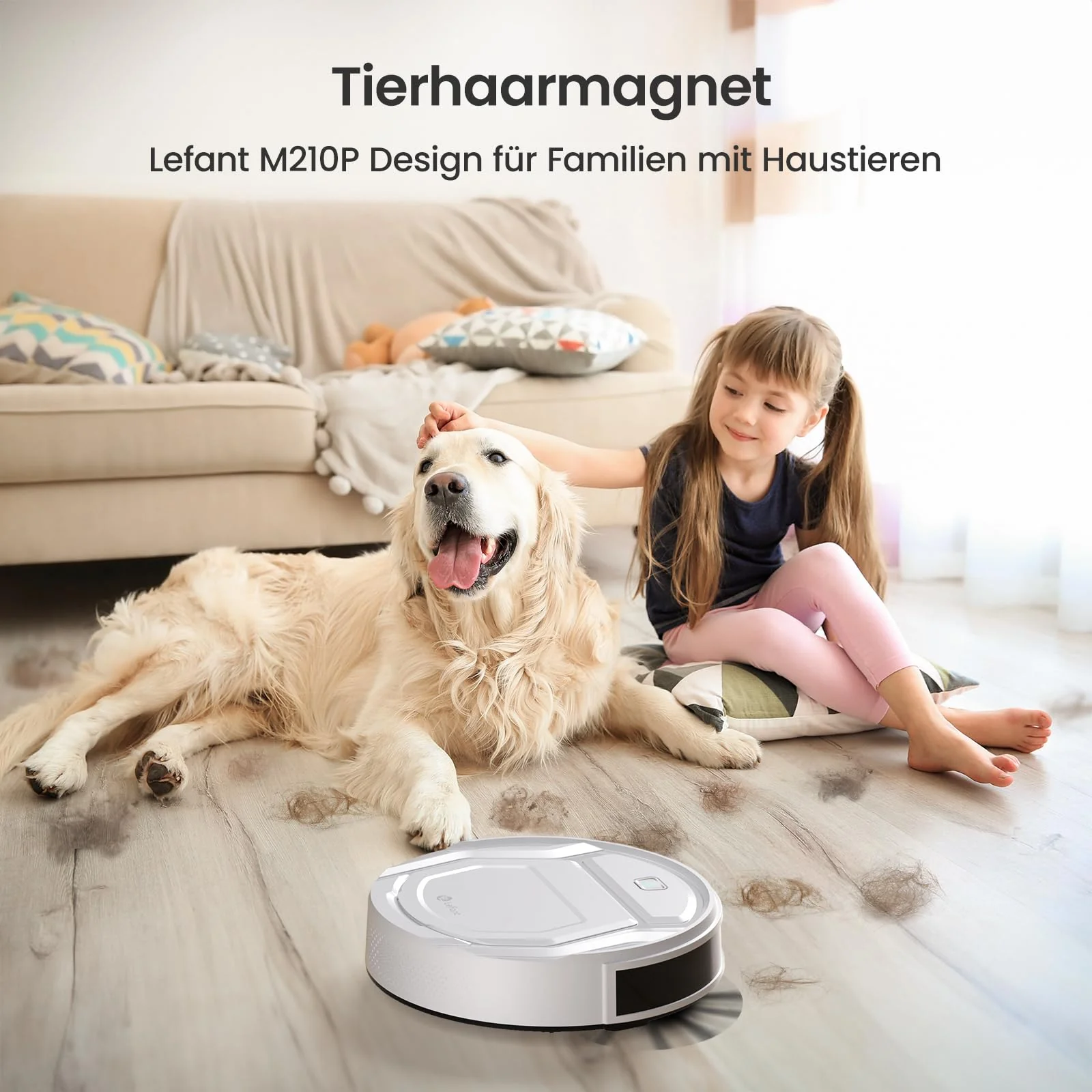LEFANT Saugroboter mit Fernbedienung, 2200Pa Staubsauger Roboter, 120Mins Max, WLAN Roboterstaubsauger, Selbstaufladend, App/Alexa, Ideal für Tierhaare, Teppich, Hartboden 210P Weiß - Image 9
