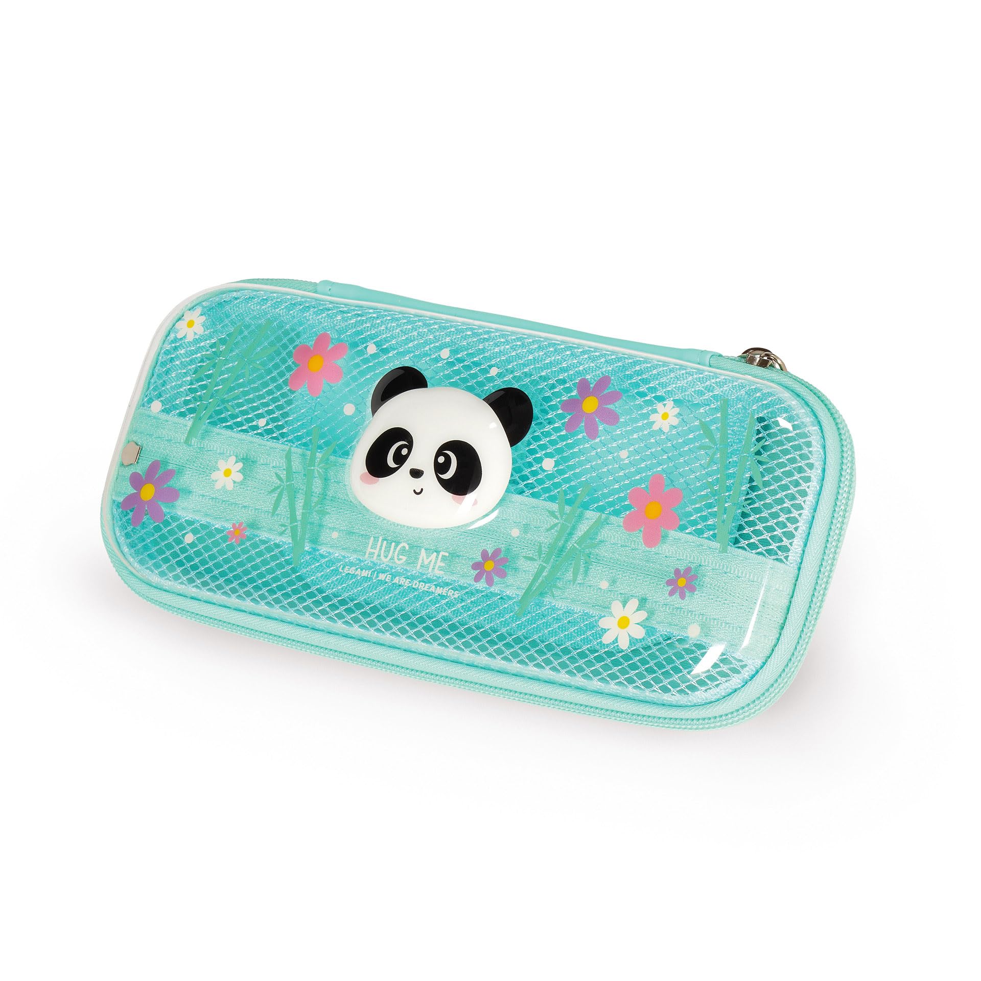 Legami - Wonderwow Federmäppchen, Panda Motiv,2 Fächer und Stifthalter innen, Innenfach mit Netzstoff, Reißverschluss, 23 x 11 x 5 cm - Image 6