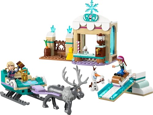 LEGO ǀ Disney Frozen Annas Schlittenabenteuer, Bauspielzeug und Fantasy Spielset, Schokoladenstand mit Anna, Kristoff, Olaf und Sven Mini Puppen, Prinzessin Spielzeug für Mädchen ab 4 Jahren 43256 - Image 3