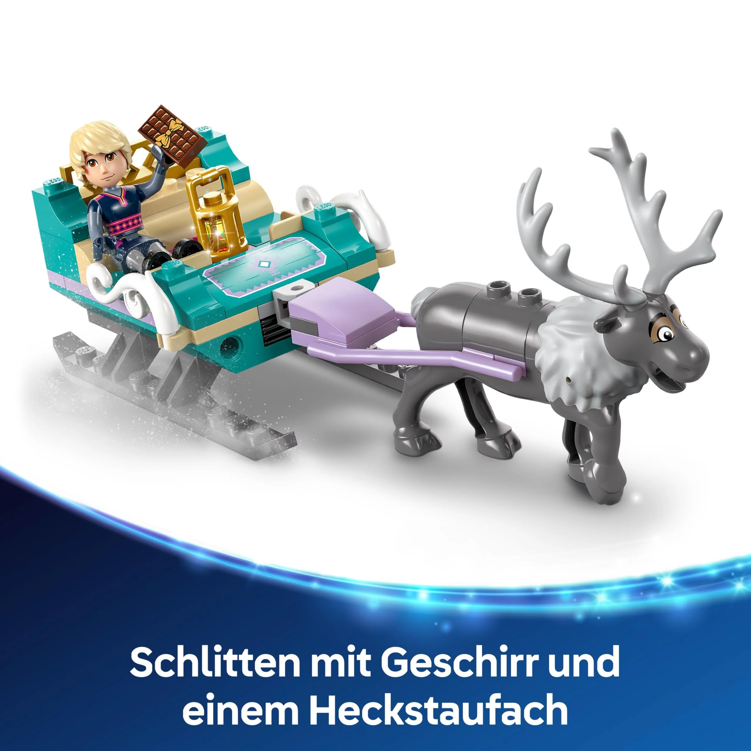 LEGO ǀ Disney Frozen Annas Schlittenabenteuer, Bauspielzeug und Fantasy Spielset, Schokoladenstand mit Anna, Kristoff, Olaf und Sven Mini Puppen, Prinzessin Spielzeug für Mädchen ab 4 Jahren 43256 - Image 8