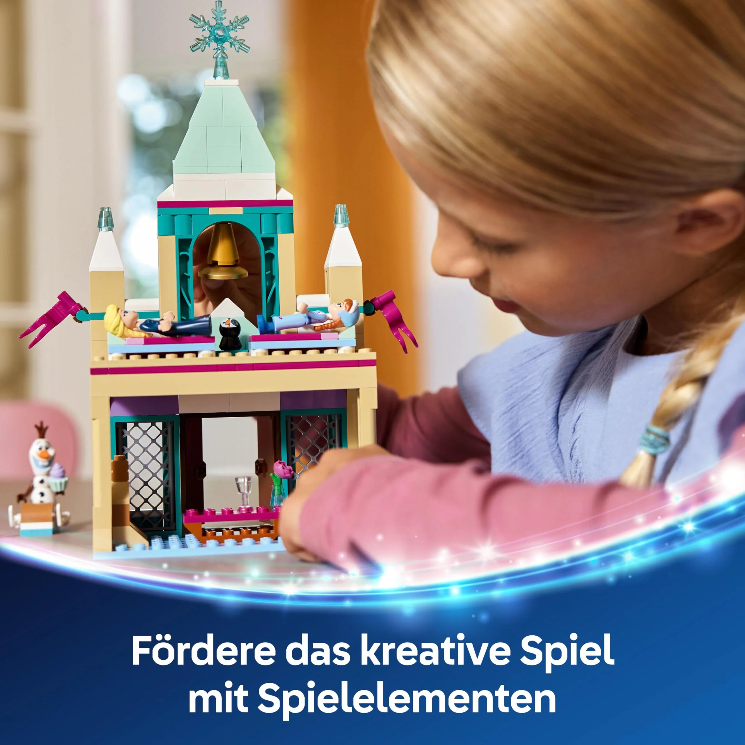 LEGO ǀ Disney Frozen Das Arendelle Schloss - Spielzeug mit Anna & ELSA Minifiguren sowie Olaf & Pinguin Figuren – Prinzessinnen Schloss Spielzeug - Kreatives Geschenk für Mädchen ab 5 Jahren – 43265 - Image 10