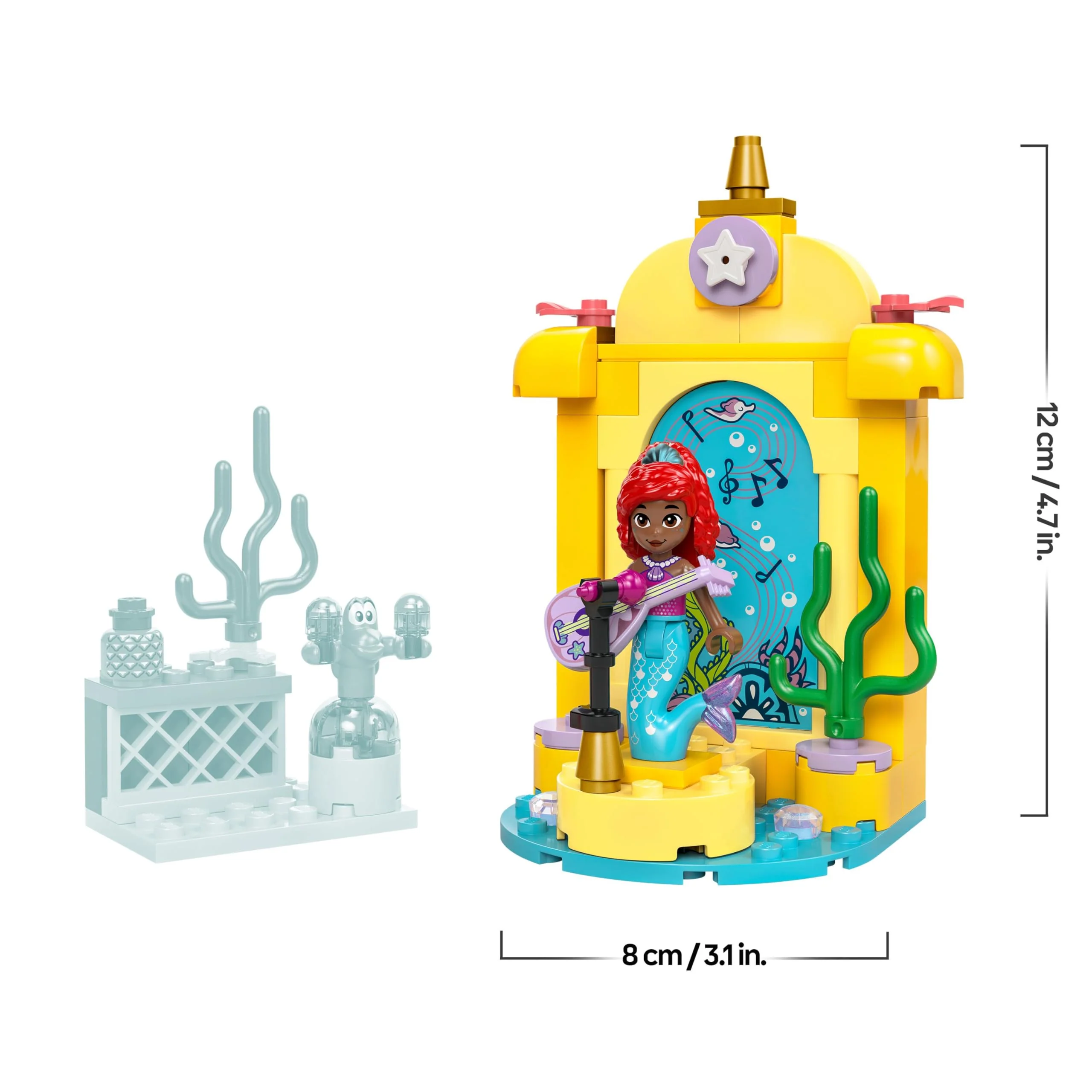 LEGO ǀ Disney Princess Arielles Musikbühne, Bauspielzeug für Kinder mit 2 Figuren, Geschenkidee für Mädchen und Jungen ab 4 Jahren sowie für Fans der TV-Serie, Kinderspielzeug 43235 - Image 6