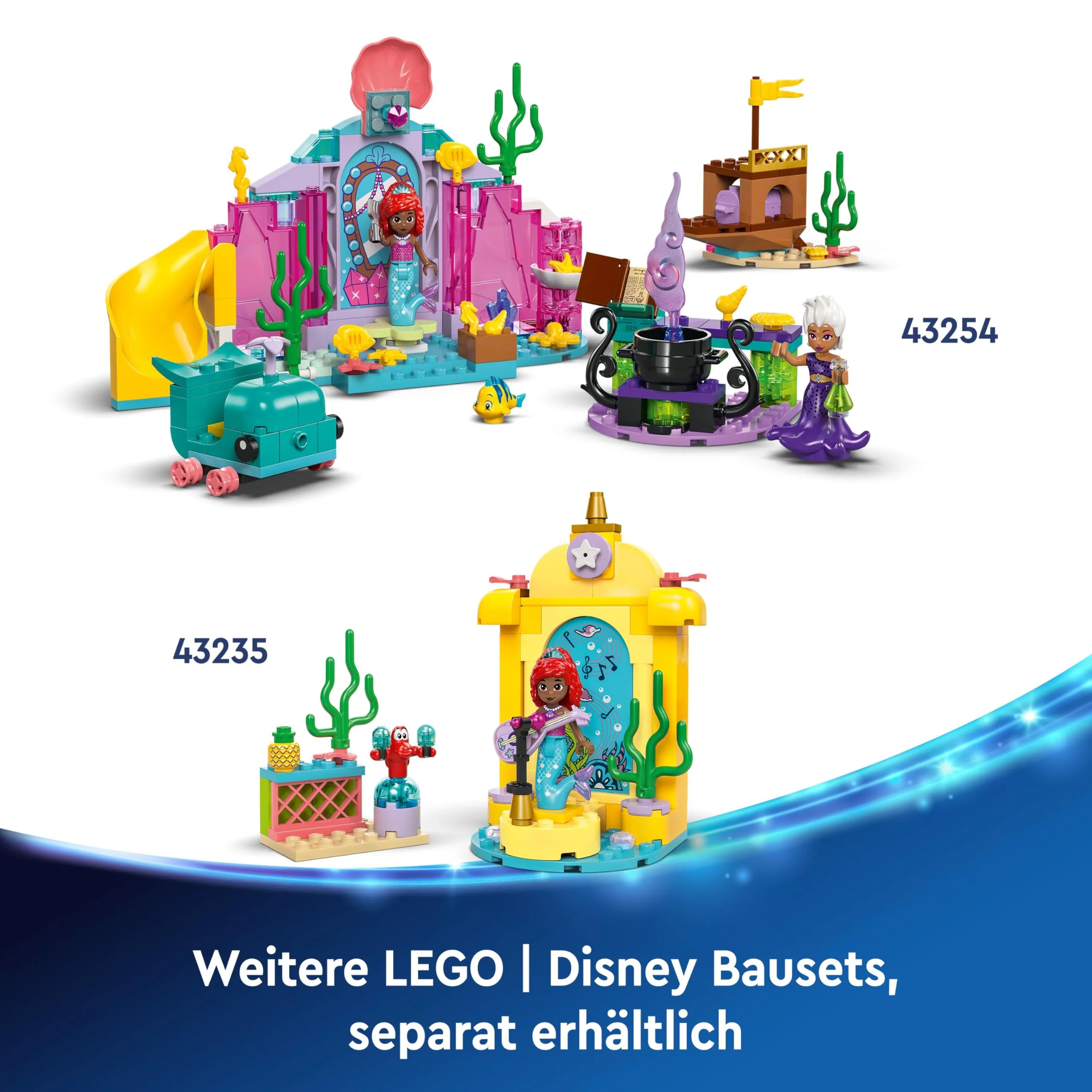 LEGO ǀ Disney Princess Arielles Musikbühne, Bauspielzeug für Kinder mit 2 Figuren, Geschenkidee für Mädchen und Jungen ab 4 Jahren sowie für Fans der TV-Serie, Kinderspielzeug 43235 - Image 7