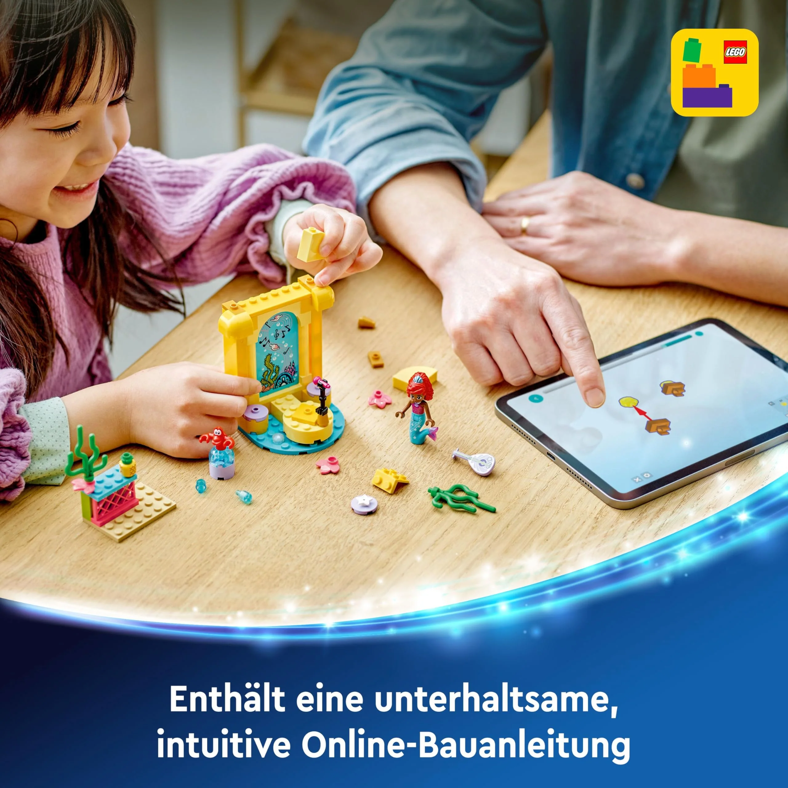 LEGO ǀ Disney Princess Arielles Musikbühne, Bauspielzeug für Kinder mit 2 Figuren, Geschenkidee für Mädchen und Jungen ab 4 Jahren sowie für Fans der TV-Serie, Kinderspielzeug 43235 - Image 8