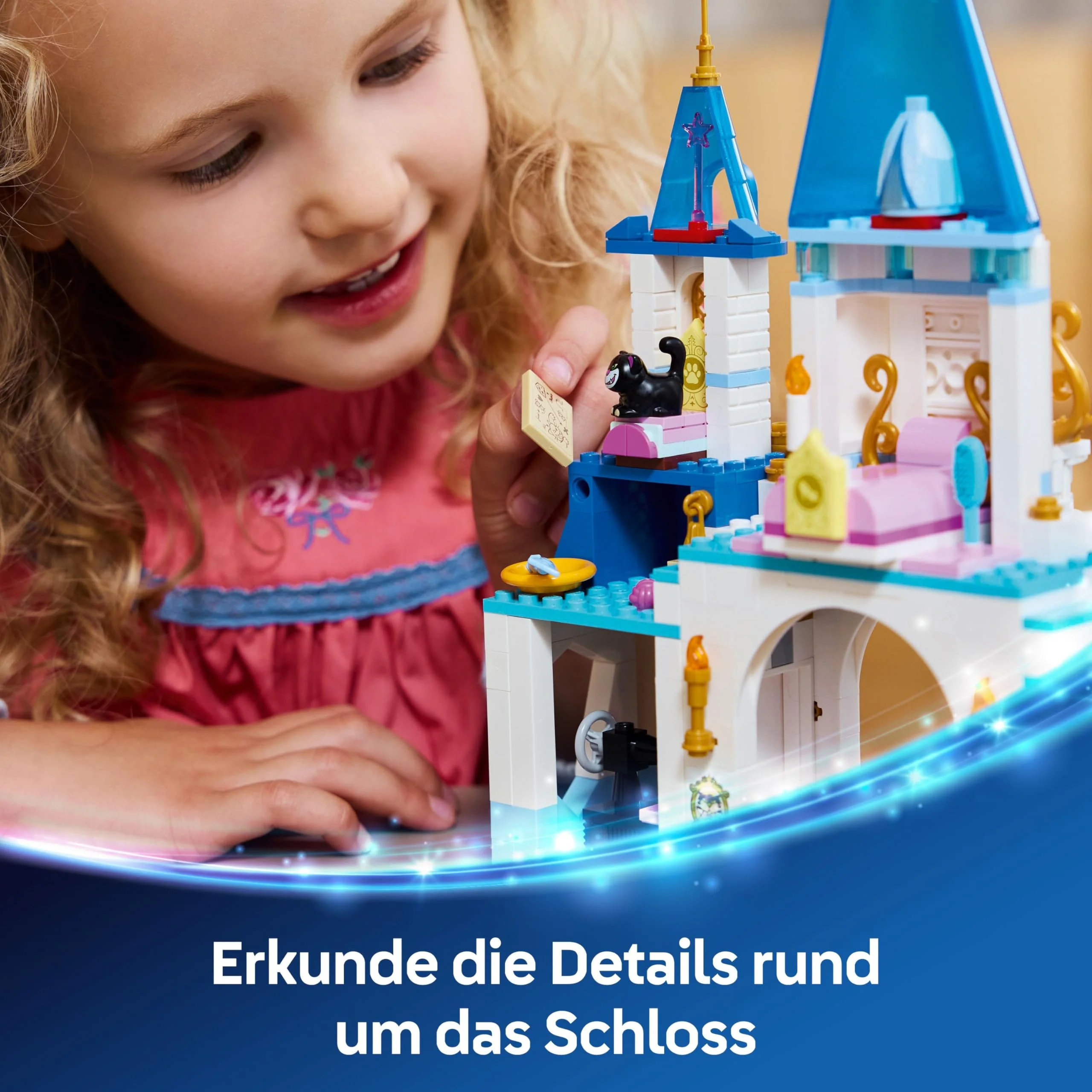 LEGO ǀ Disney Princess Cinderellas Schloss und Pferdekutsche - Kreatives Pferde Spielzeug Mädchen und Jungen - Spielset mit Cinderella und der Märchenprinz Figuren - Kinder Geschenk ab 6 Jahren 43275 - Image 12