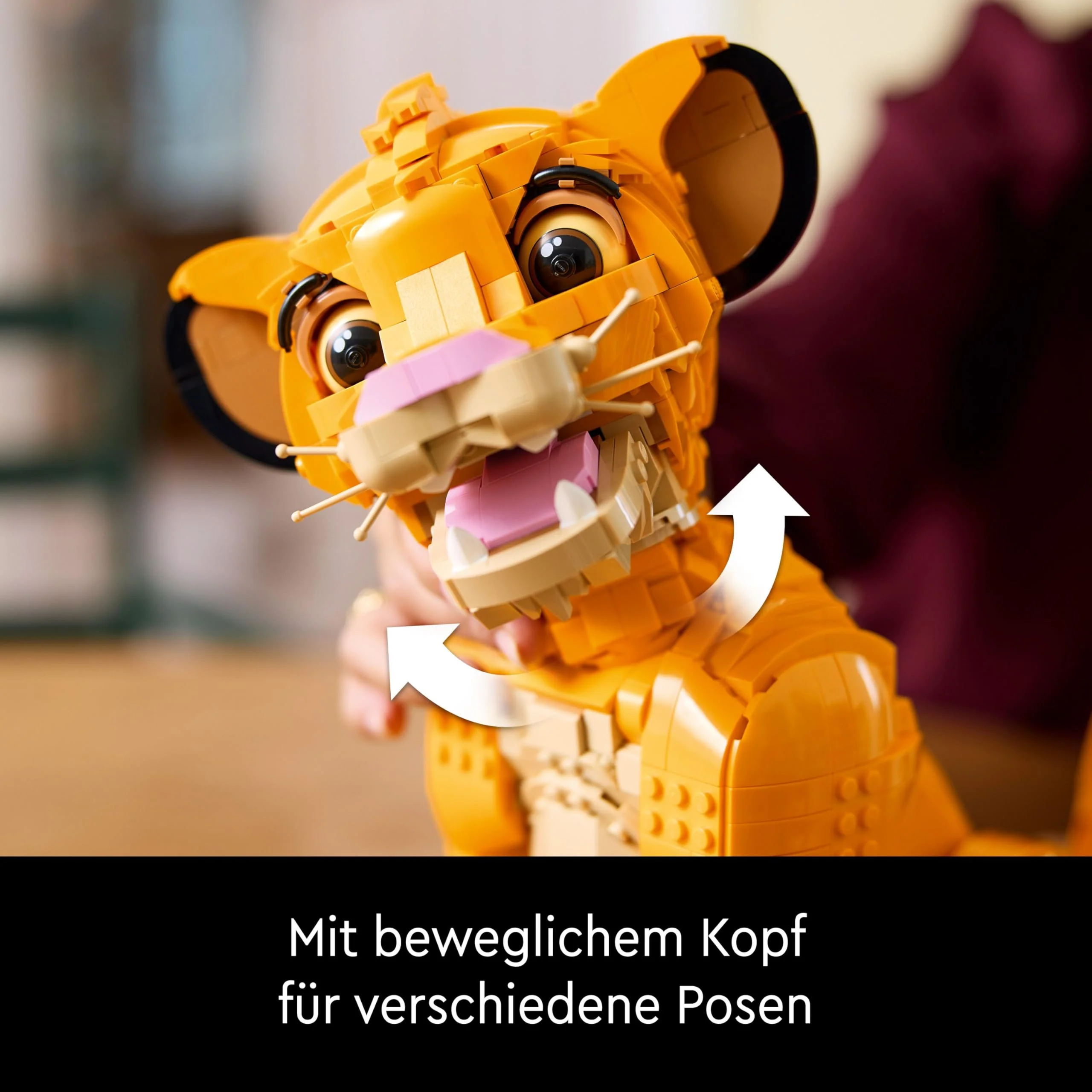LEGO ǀ Disney Simba, der junge König der Löwen, Bauspielzeug zum Sammeln mit kreativer Tierfigur, entspannende Aktivität für Erwachsene, Geschenkidee für Filmfans 43247 - Image 10