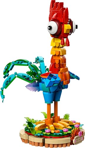 LEGO ǀ Disney Vaiana 2: Heihei Spielzeug - Tierfigur zum Spielen & Ausstellen mit drehbarem Kopf, beweglichen Flügeln & Schwanzfedern sowie Ständer – Geschenk für Mädchen ab 9 Jahren – 43272 - Image 4