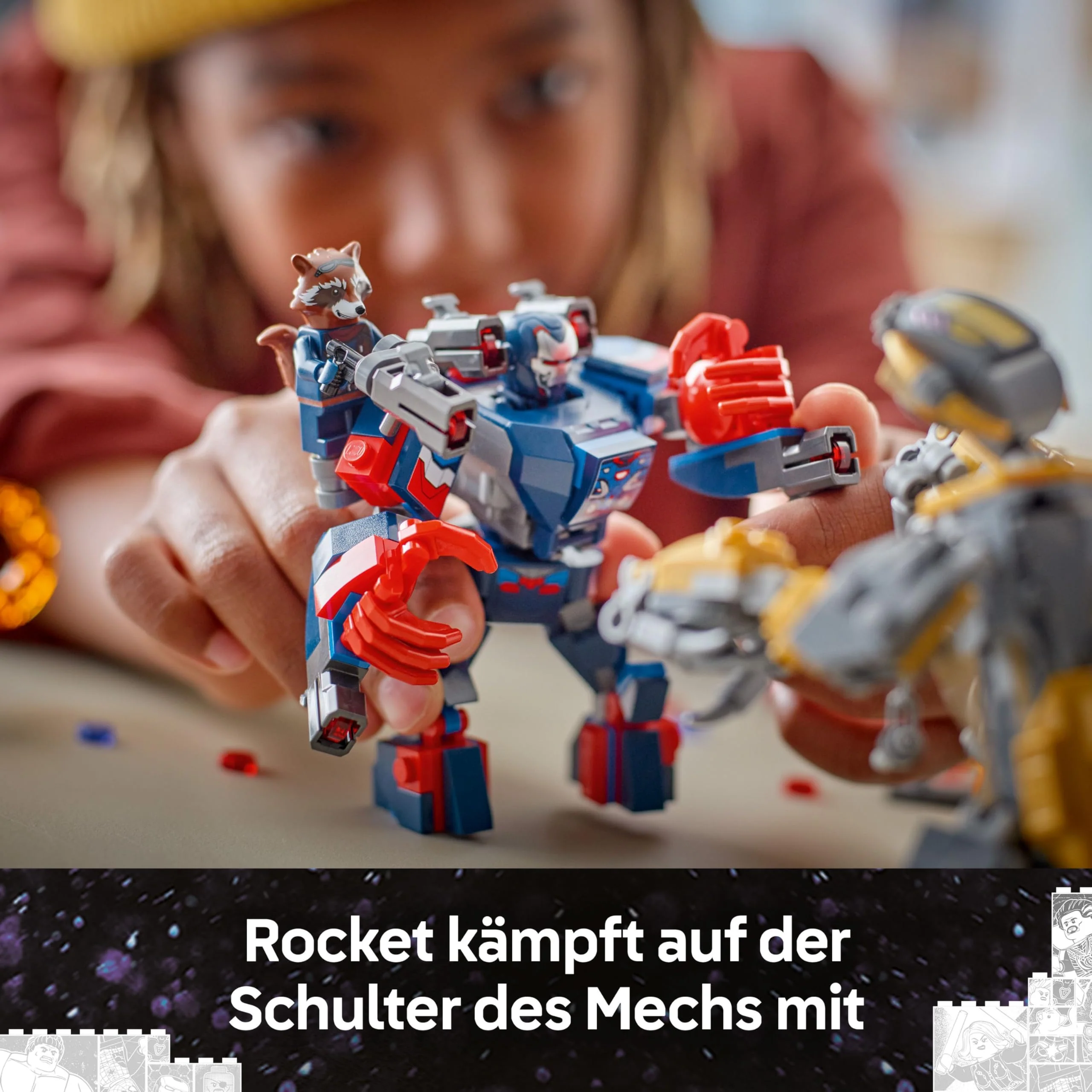 LEGO ǀ Marvel Avengers: Endgame Thor vs. Chitauri Bauset - Superhelden Action mit dem Iron Patriot Mech und 7 Minifiguren - Geschenk für Jungen und Mädchen ab 8 Jahren - 76322 - Image 6