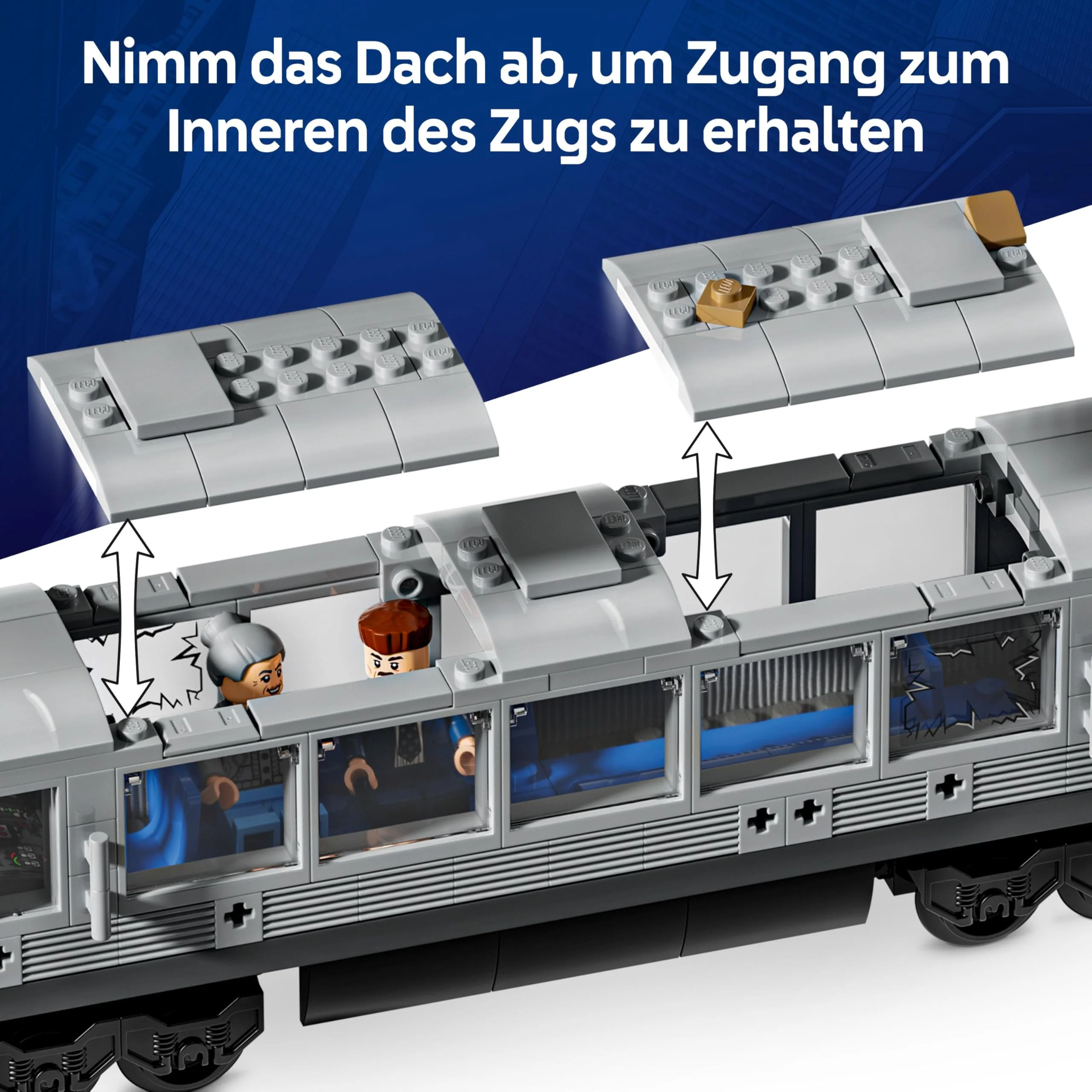 LEGO ǀ Marvel Spider-Man vs. Doc Ock: Showdown in der U-Bahn - Kreatives Spielzeug mit Superhelden Minifiguren - Spielzeug Zugmodell - Kinder Geschenk für Jungen und Mädchen ab 9 Jahren - 76321 - Image 4