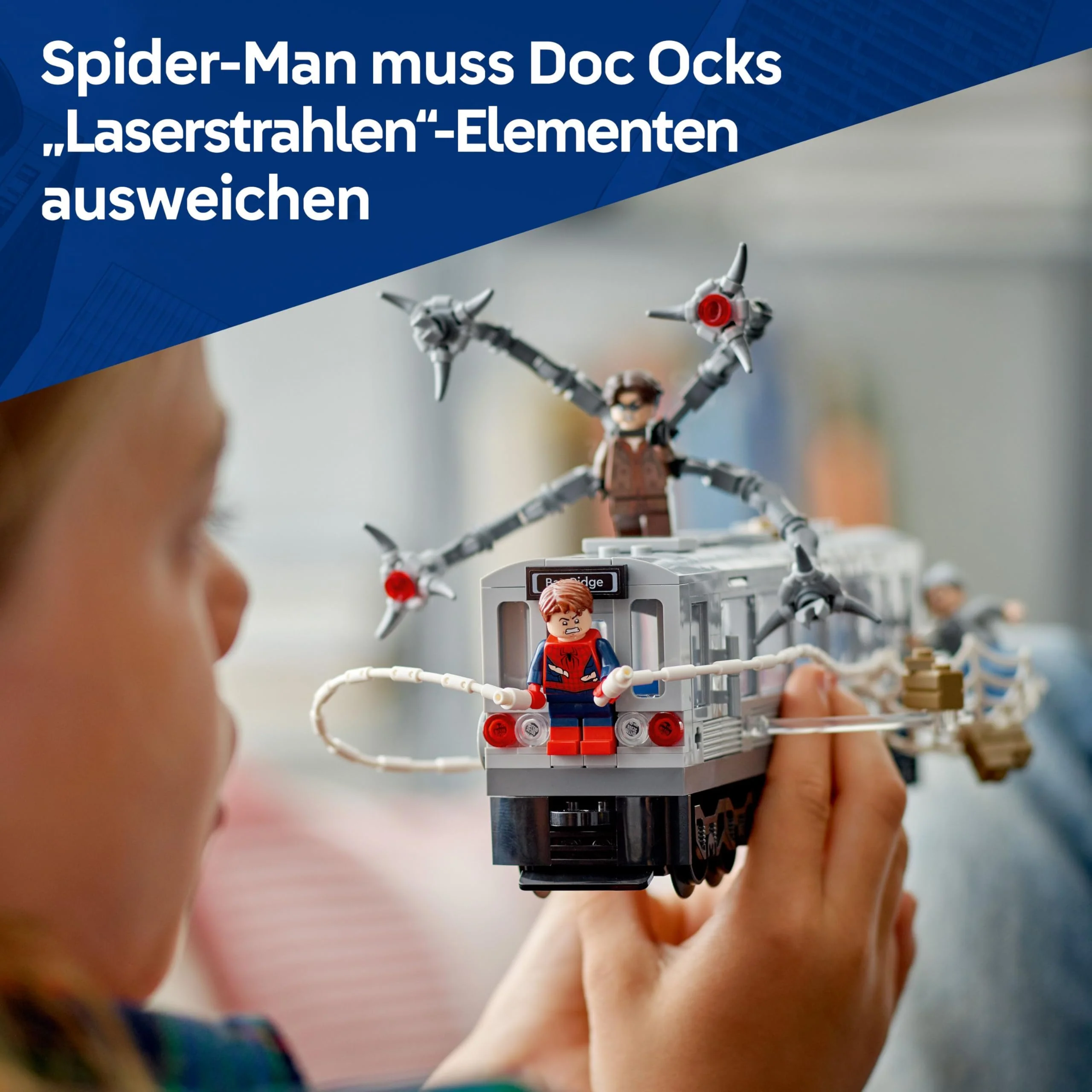 LEGO ǀ Marvel Spider-Man vs. Doc Ock: Showdown in der U-Bahn - Kreatives Spielzeug mit Superhelden Minifiguren - Spielzeug Zugmodell - Kinder Geschenk für Jungen und Mädchen ab 9 Jahren - 76321 - Image 6