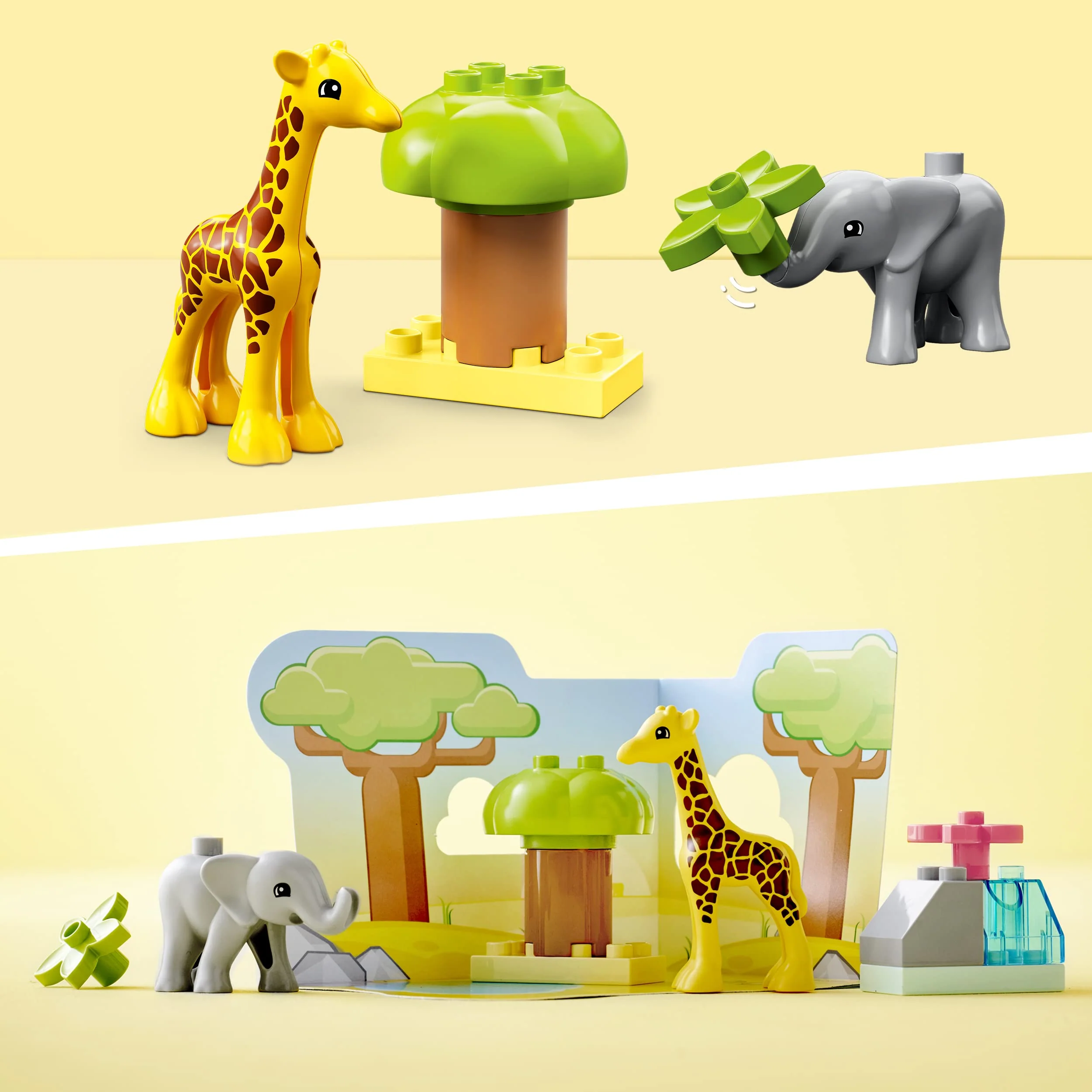 LEGO 10971 DUPLO Wilde Tiere Afrikas, Lernspielzeug für Jungen und Mädchen ab 2 Jahre, Spielzeug-Set für Kleinkinder mit Tierfiguren und Spielmatte - Image 6