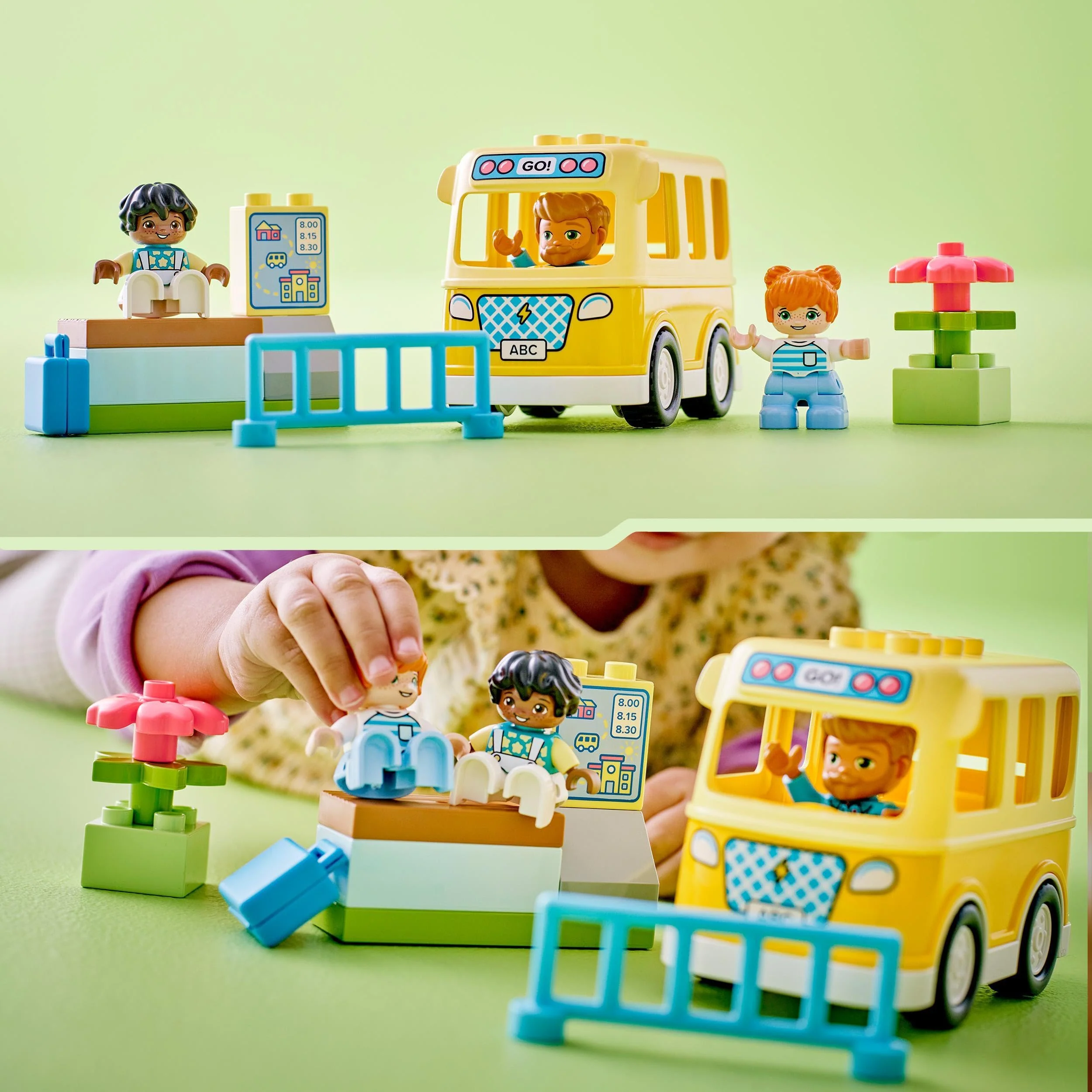 LEGO 10988 DUPLO Die Busfahrt Set, Bus-Spielzeug zum Aufbau sozialer Fähigkeiten, Motorikspielzeug mit Fahrzeug und Figuren, pädagogisches Geschenk für Kleinkinder, Jungen und Mädchen ab 2 Jahren - Image 4