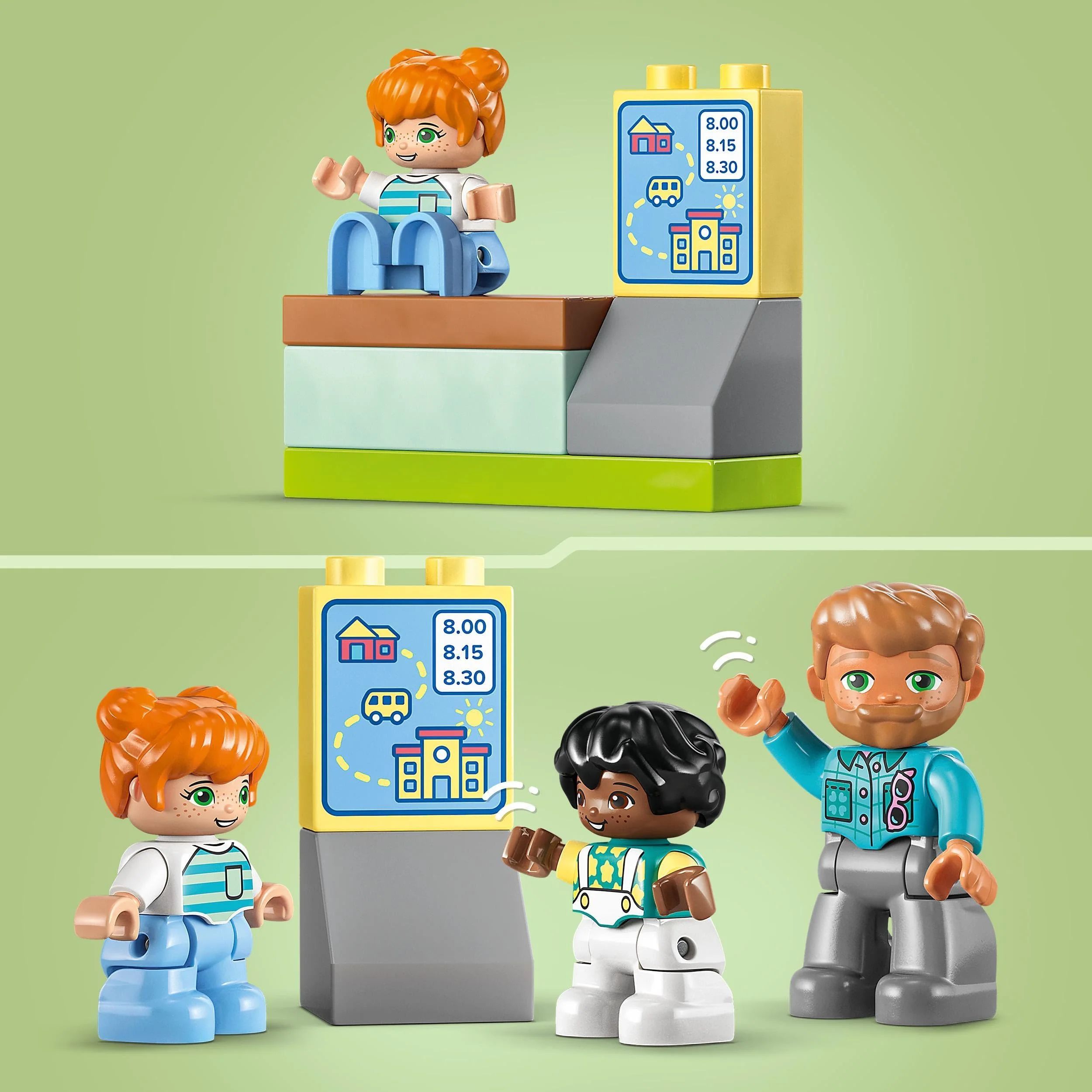 LEGO 10988 DUPLO Die Busfahrt Set, Bus-Spielzeug zum Aufbau sozialer Fähigkeiten, Motorikspielzeug mit Fahrzeug und Figuren, pädagogisches Geschenk für Kleinkinder, Jungen und Mädchen ab 2 Jahren - Image 5