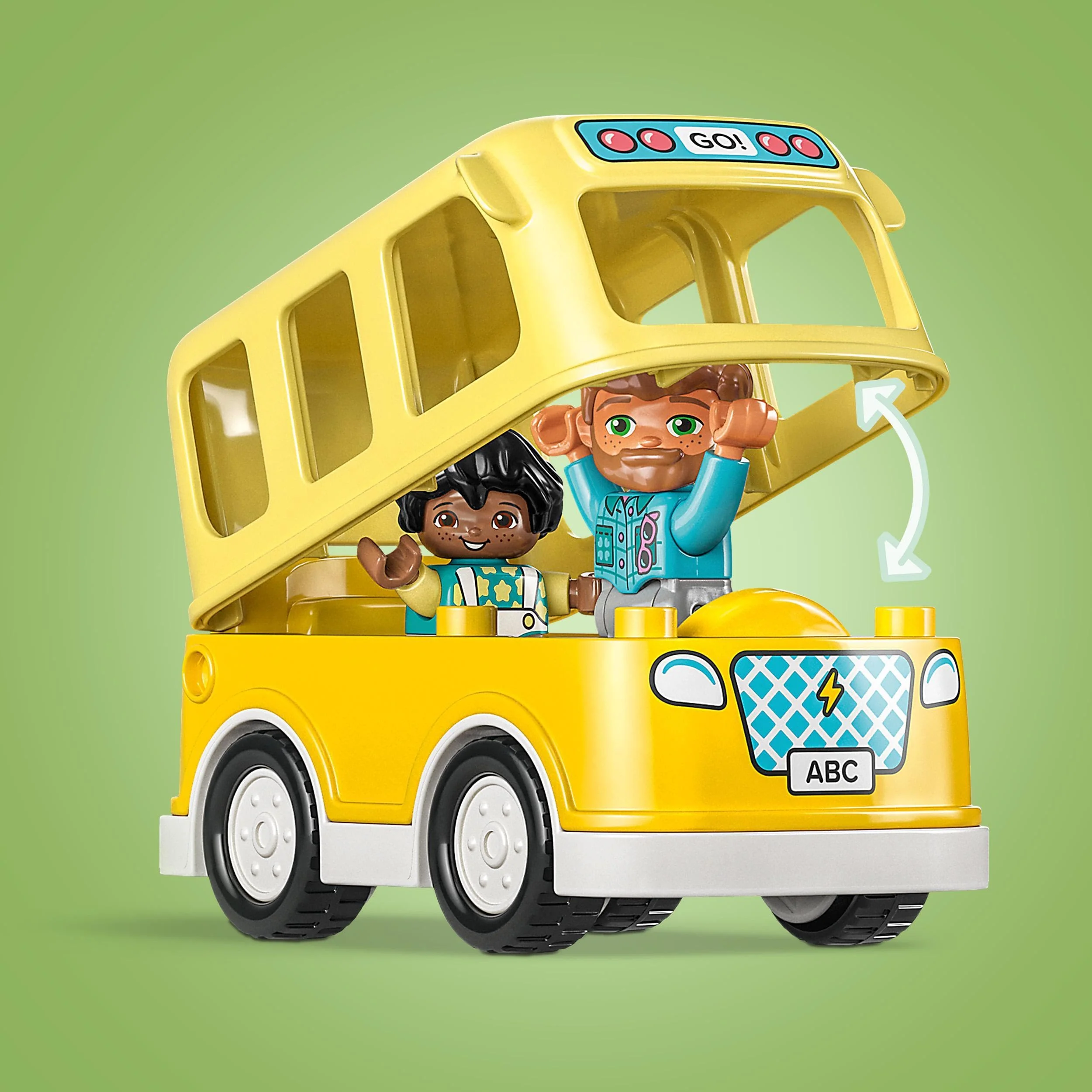 LEGO 10988 DUPLO Die Busfahrt Set, Bus-Spielzeug zum Aufbau sozialer Fähigkeiten, Motorikspielzeug mit Fahrzeug und Figuren, pädagogisches Geschenk für Kleinkinder, Jungen und Mädchen ab 2 Jahren - Image 7