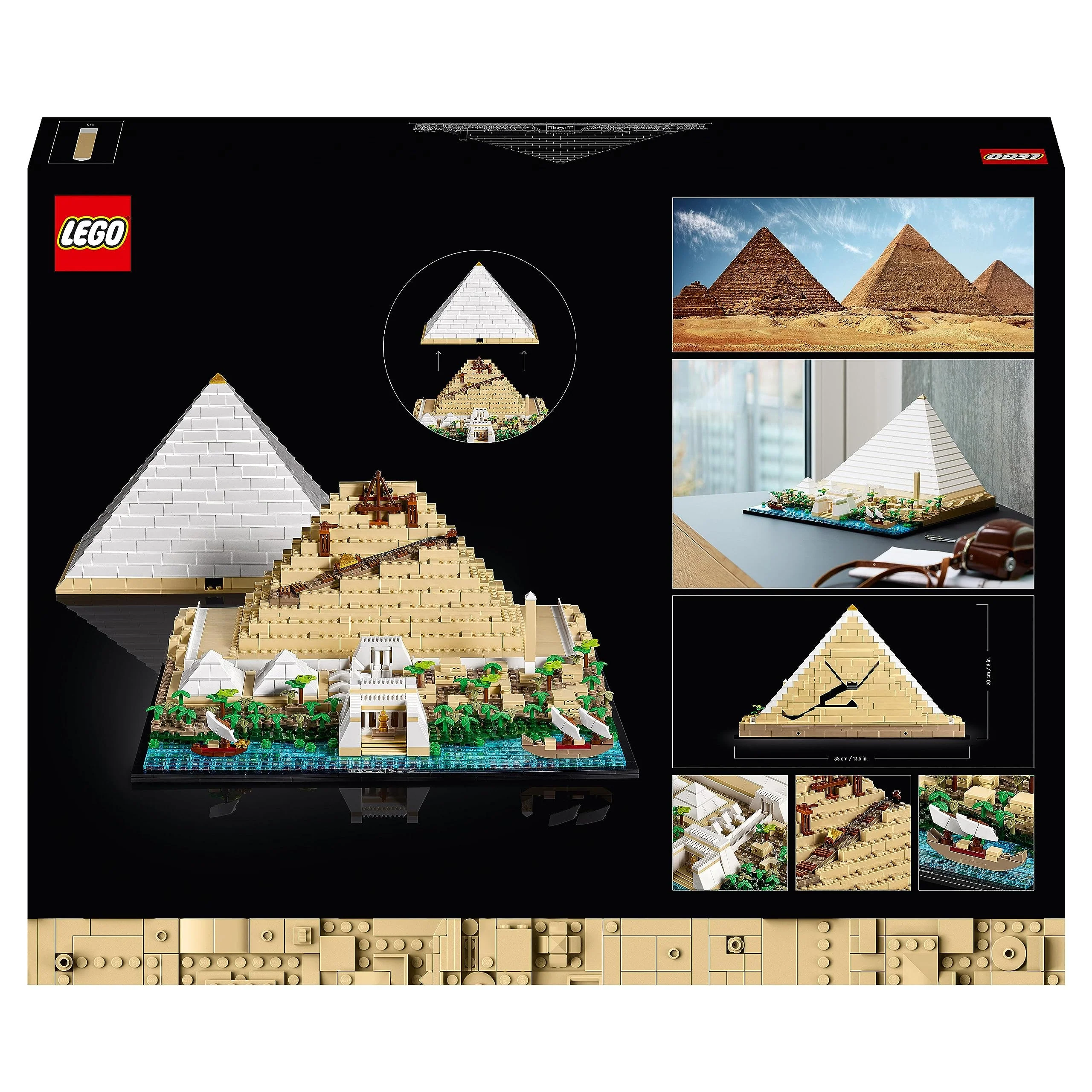LEGO 21058 Architecture Cheops-Pyramide Bausatz zum Basteln als kreatives Hobby, Geschenkidee für Erwachsene, Männer, Frauen, Mutter, Vater, kreative Aktivität, Sammlung berühmter Sehenswürdigkeiten - Image 4