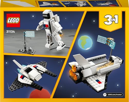 LEGO 31134 Creator 3in1 Spaceshuttle Spielzeug zum Astronauten zum Raumschiff, Konstruktionsspielzeug für Kinder, Jungen, Mädchen ab 6 Jahren, kreative Geschenkidee - Image 2