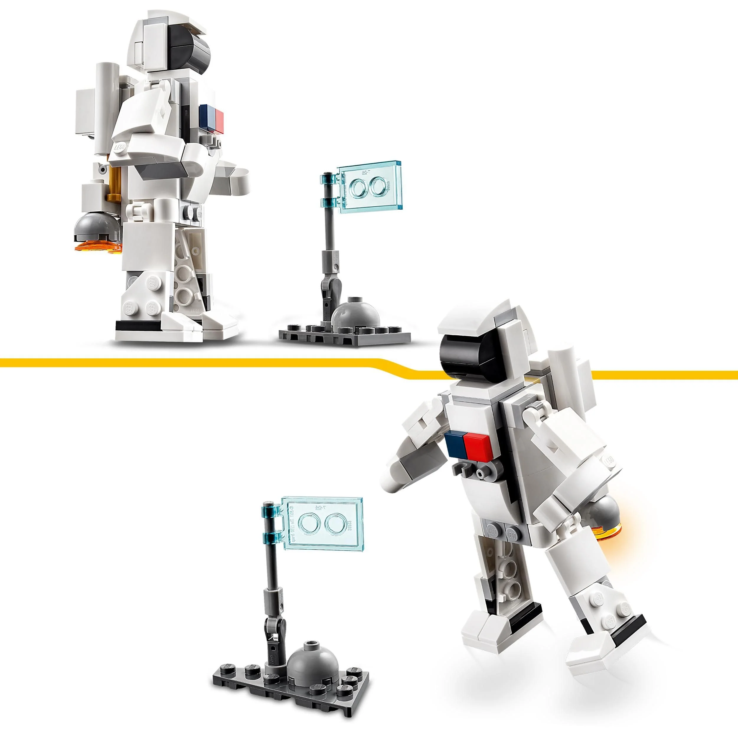 LEGO 31134 Creator 3in1 Spaceshuttle Spielzeug zum Astronauten zum Raumschiff, Konstruktionsspielzeug für Kinder, Jungen, Mädchen ab 6 Jahren, kreative Geschenkidee - Image 8