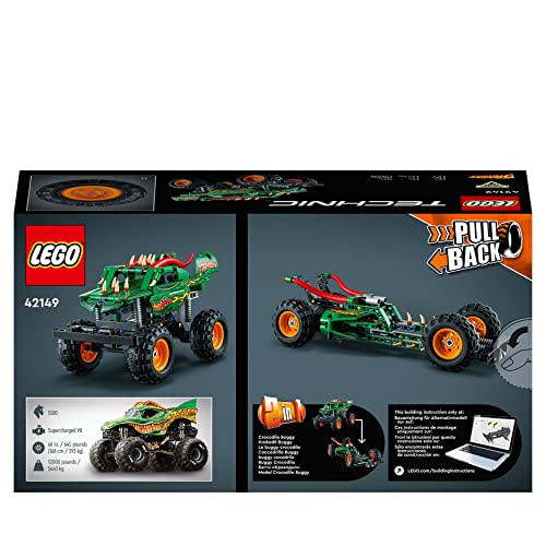 LEGO 42149 Technic Monster Jam Dragon, Monster Truck-Spielzeug für Jungen und Mädchen, 2in1-Rennwagen für Offroad-Stunts und als Geschenk für Kinder - Image 2