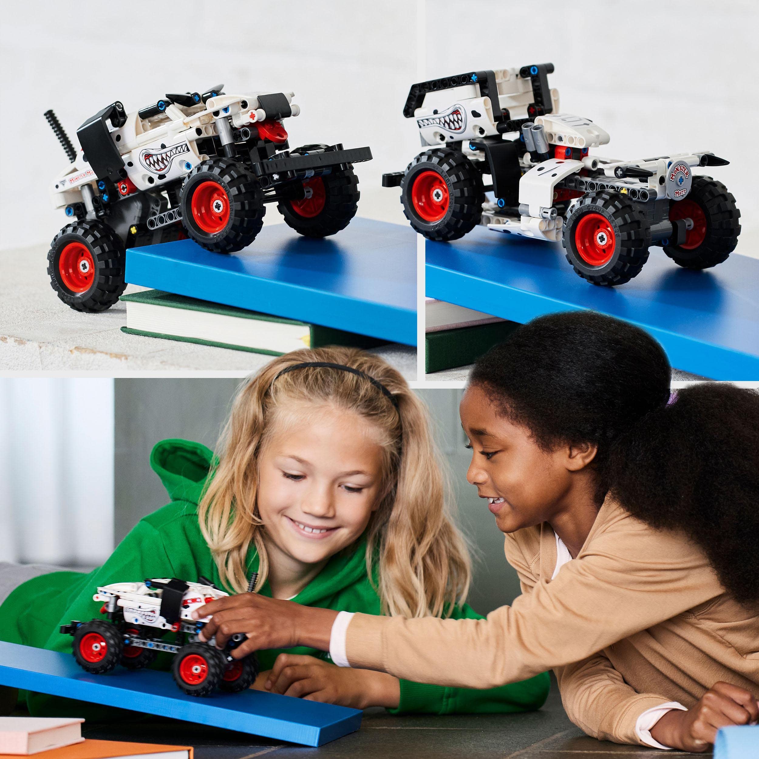 LEGO 42150 Technic Monster Jam Monster Mutt Dalmatian, Monster Truck-Spielzeug für Jungen und Mädchen, Rennspielzeug mit Rückziehmotor - Image 4