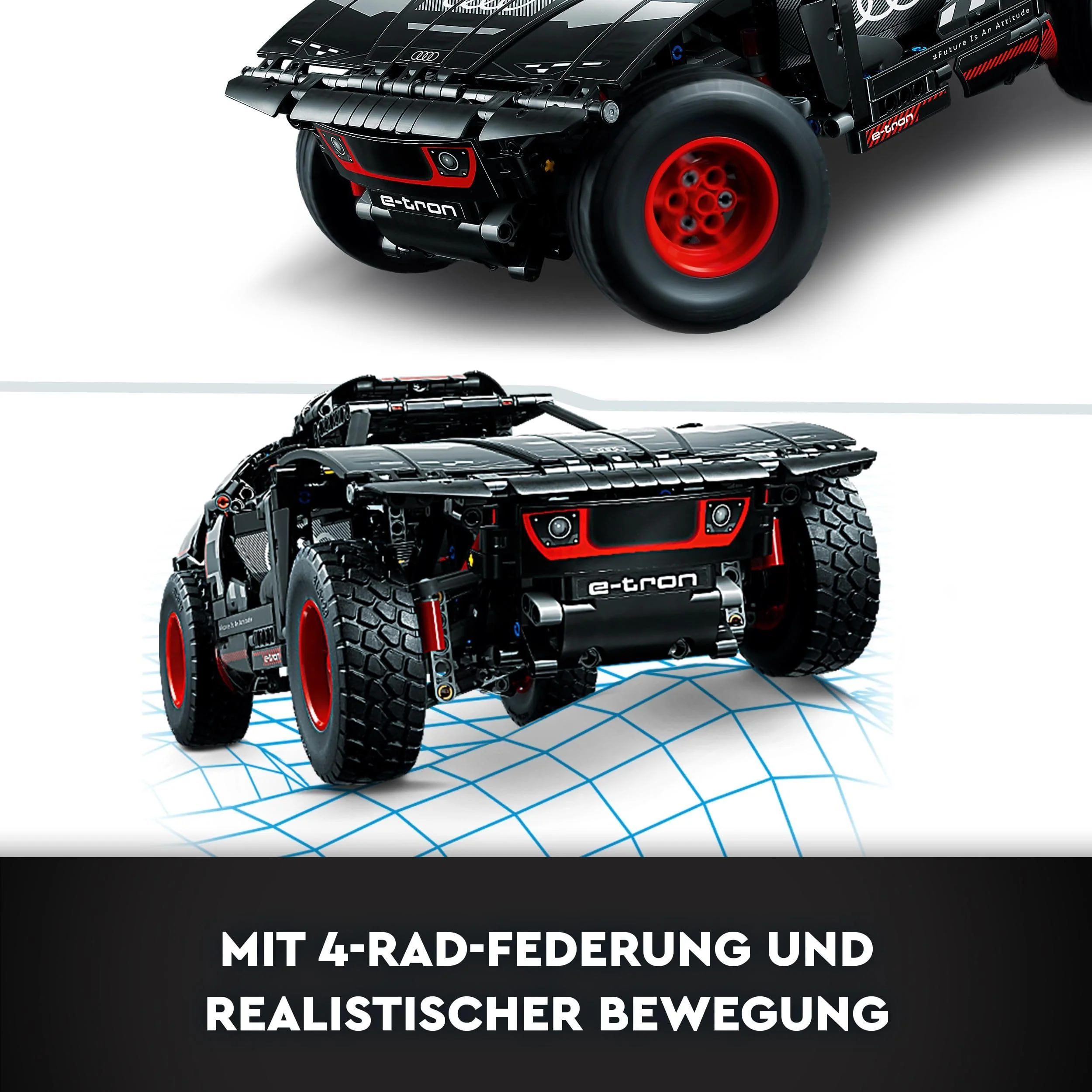 LEGO 42160 Technic Audi RS Q e-tron, ferngesteuertes Rallye-Auto-Spielzeug, Dakar-Rallye-Geländewagen, App-gesteuerter RC mit Control+, Geschenk für Jungen, Mädchen und Fans ab 10 Jahren zum Bauen - Image 10