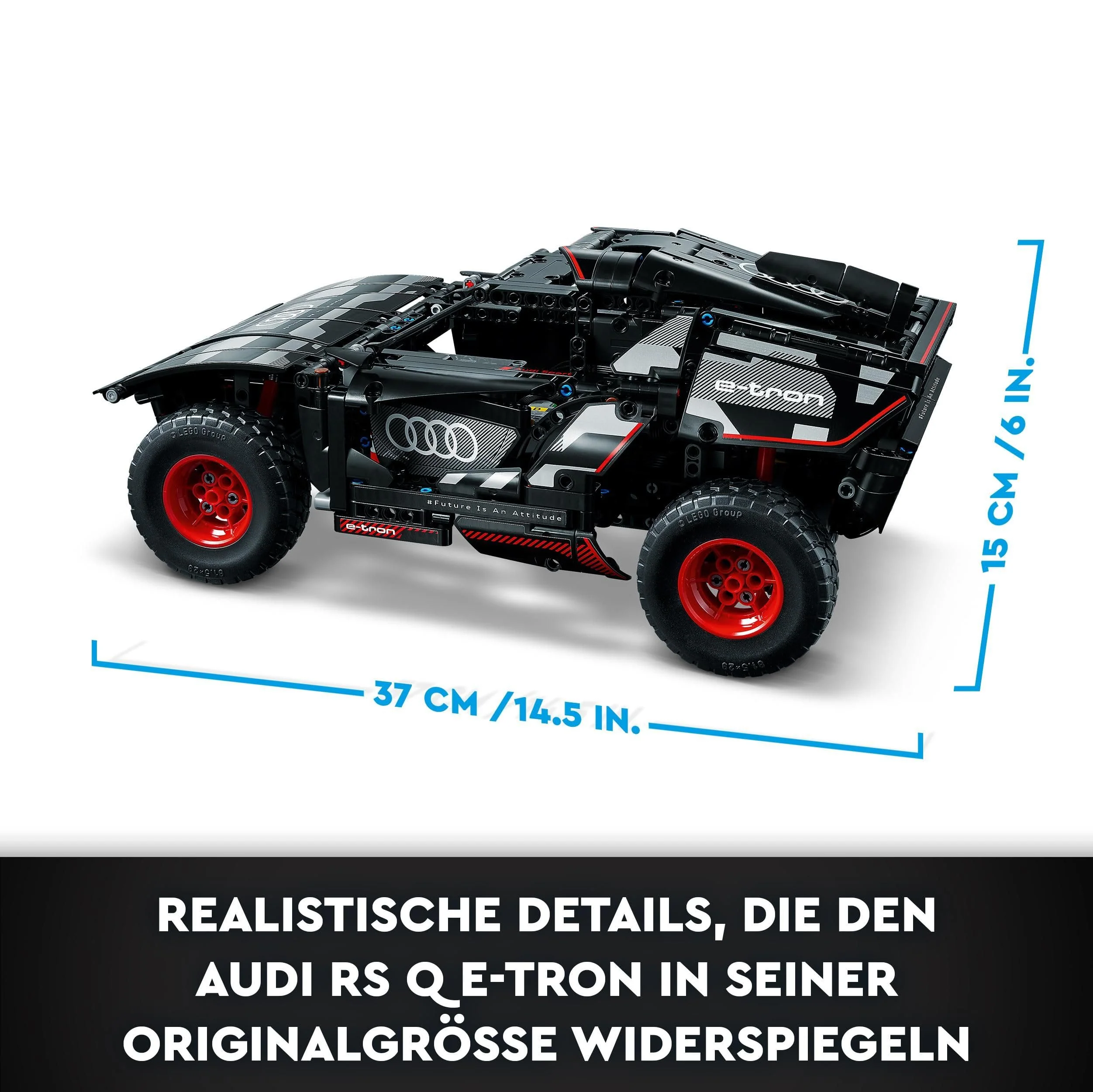 LEGO 42160 Technic Audi RS Q e-tron, ferngesteuertes Rallye-Auto-Spielzeug, Dakar-Rallye-Geländewagen, App-gesteuerter RC mit Control+, Geschenk für Jungen, Mädchen und Fans ab 10 Jahren zum Bauen - Image 11