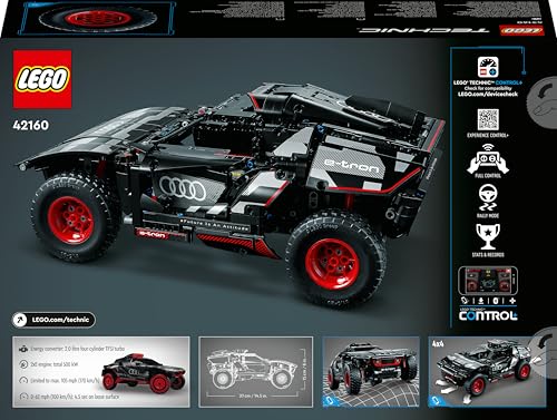 LEGO 42160 Technic Audi RS Q e-tron, ferngesteuertes Rallye-Auto-Spielzeug, Dakar-Rallye-Geländewagen, App-gesteuerter RC mit Control+, Geschenk für Jungen, Mädchen und Fans ab 10 Jahren zum Bauen - Image 2
