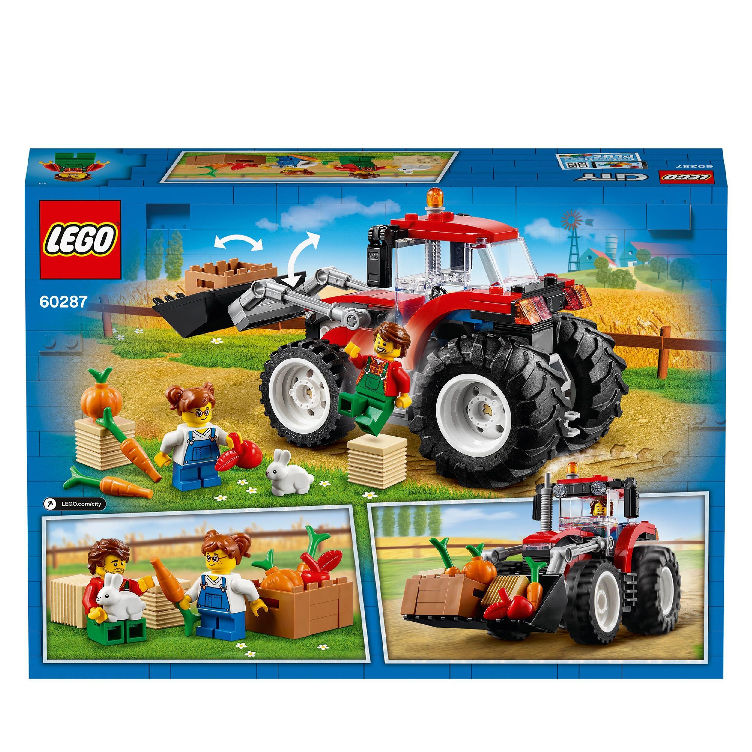 LEGO 60287 City Traktor Spielzeug, Bauernhof Set mit Minifiguren und Tierfiguren, toll als Geschenk für Jungen und Mädchen ab 5 Jahren - Image 2