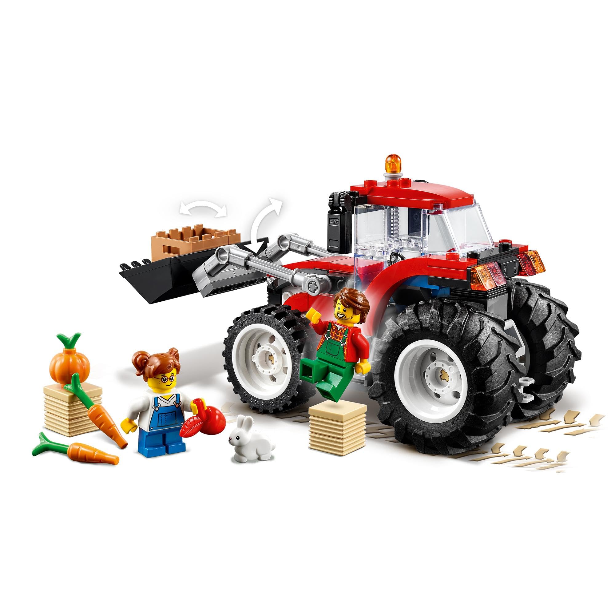 LEGO 60287 City Traktor Spielzeug, Bauernhof Set mit Minifiguren und Tierfiguren, toll als Geschenk für Jungen und Mädchen ab 5 Jahren - Image 7