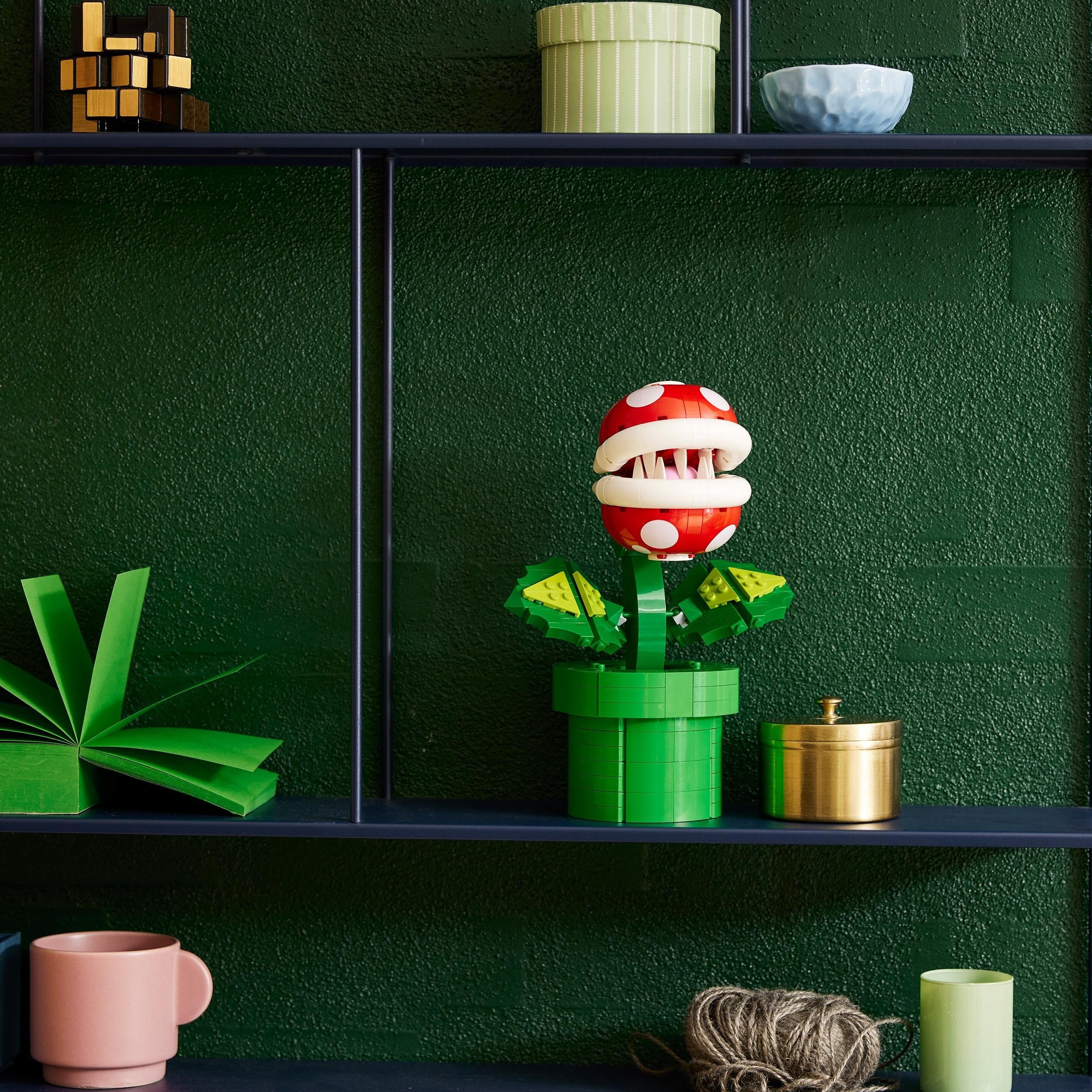 Lego 71426 Super Mario Piranha-Pflanze Set, bewegliche Figur mit Pfeife und 2 Münzelementen, Modellbausatz für Erwachsene zum Bauen, Schlafzimmer-Deko, Geschenk für Männer, Frauen und Jugendliche - Image 8