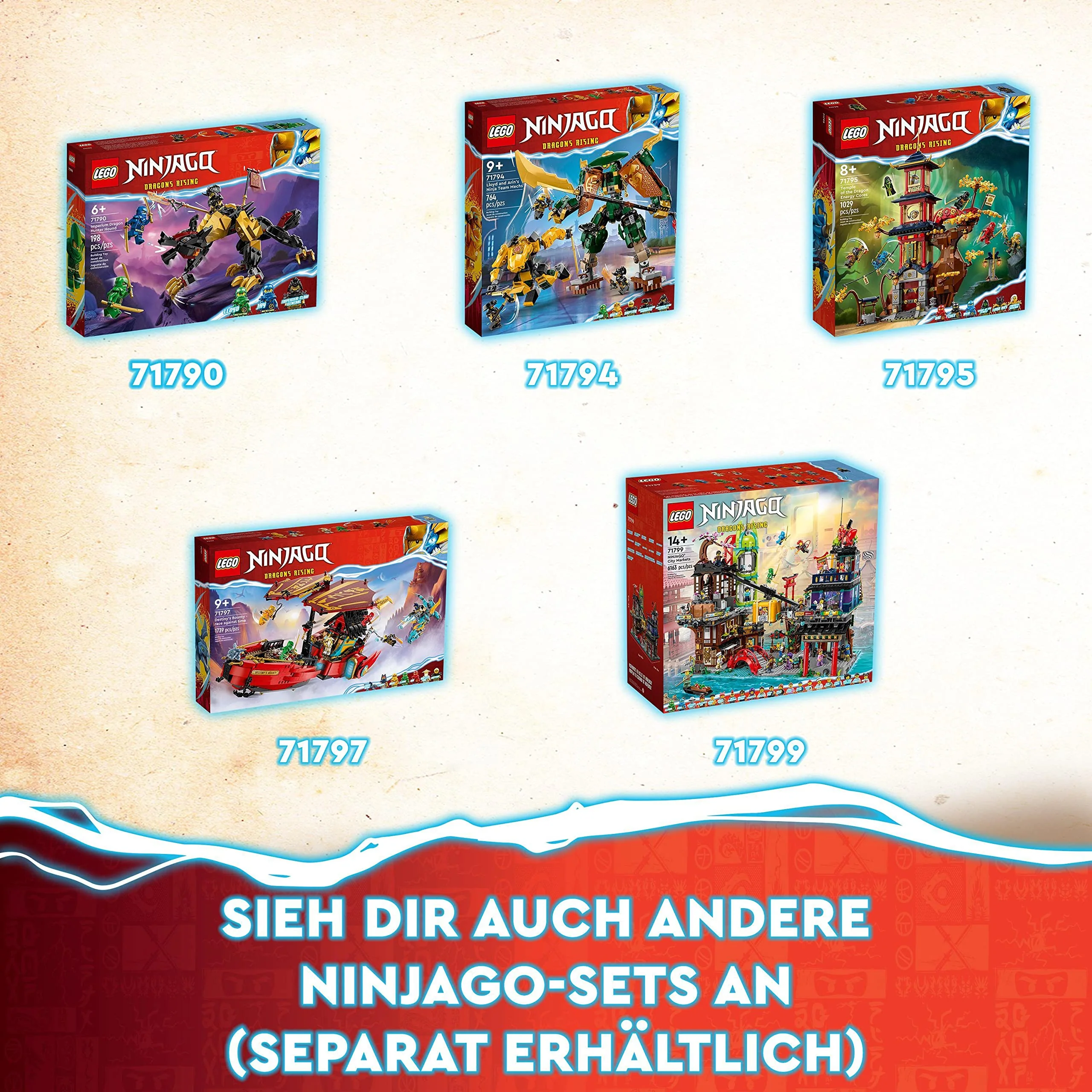 LEGO 71792 NINJAGO Soras transformierender Mech-Bike-Renner, 2in1 Set mit transformierender Mech-Actionfigur, Motorrad-Spielzeug Set mit 3 Minifiguren für Kinder, Jungen und Mädchen - Image 5