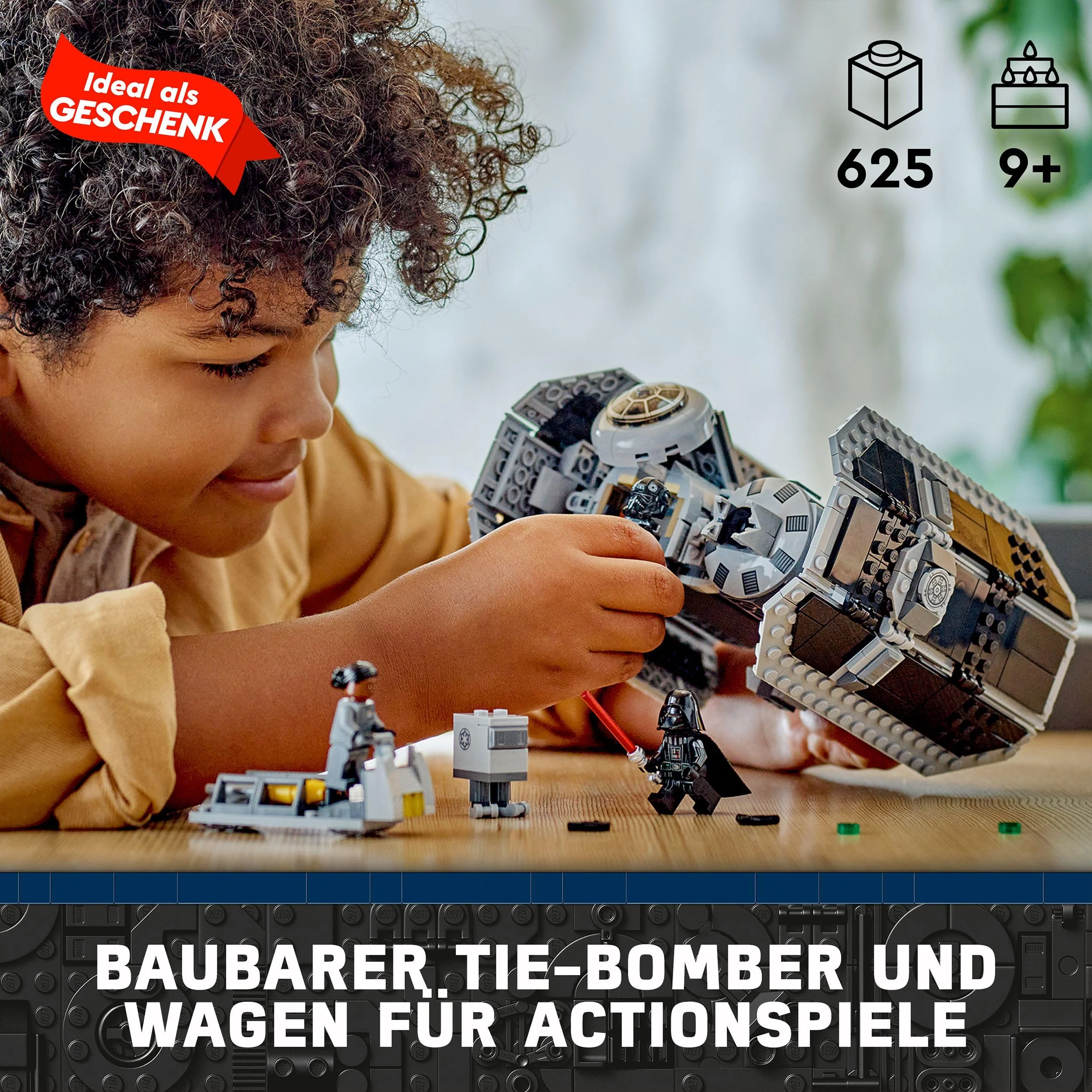 LEGO 75347 Star Wars TIE Bombe Spielzeug mit Darth Vader Minifigur mit Lichtschwert und Gonk-Droide, Starfighter Modell - Geschenk für Jungen und Mädchen ab 9 Jahren - Image 10