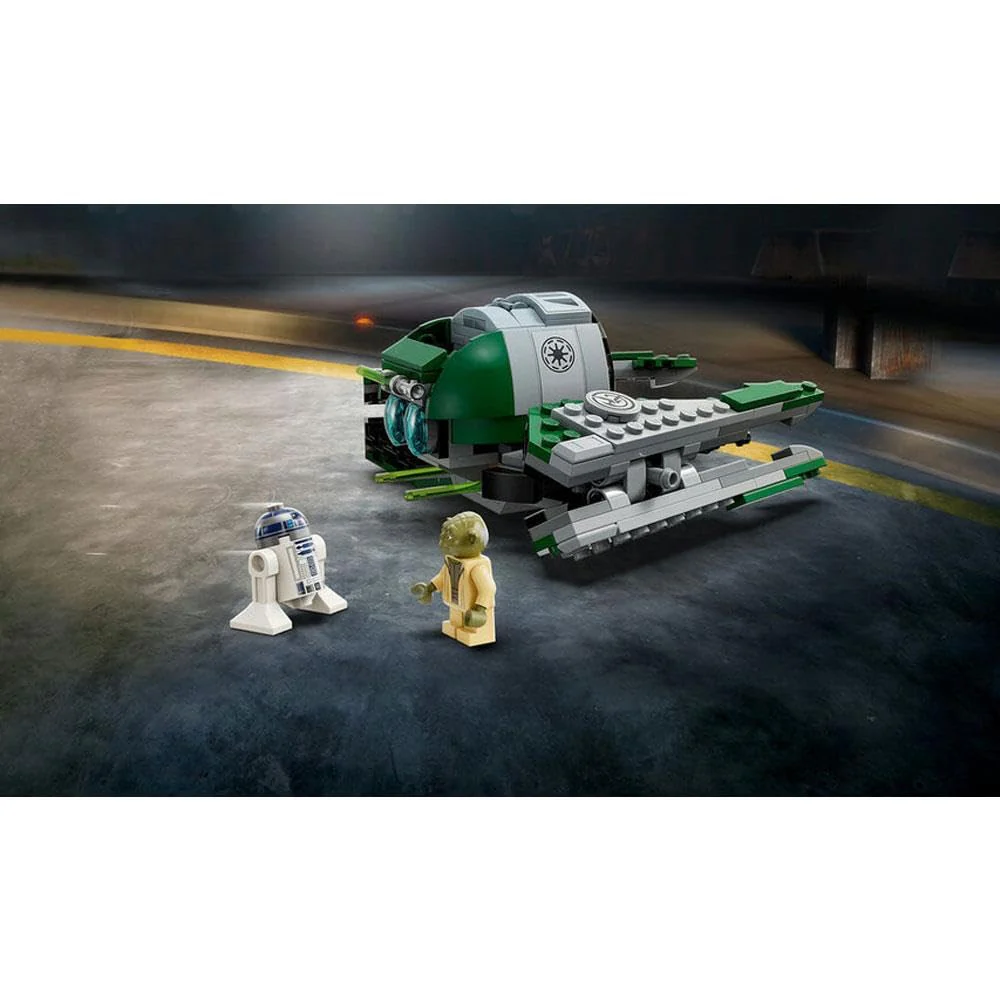 LEGO 75360 Star Wars Yodas Jedi Starfighter Bauspielzeug, Clone Wars Fahrzeug-Set mit Meister Yoda-Minifigur, Lichtschwert und Droide R2-D2-Figur - Image 10