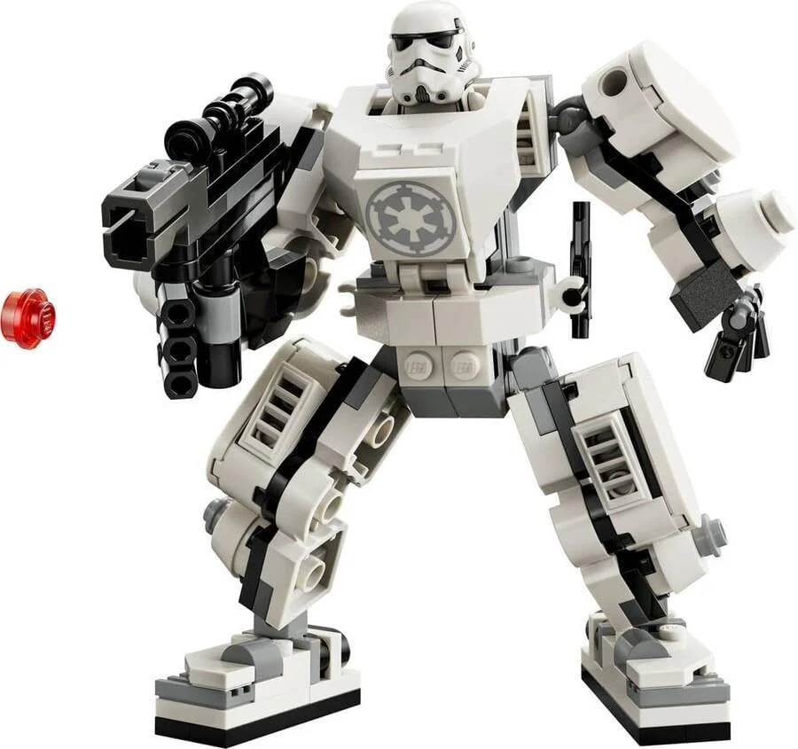 LEGO 75370 Star Wars Sturmtruppler Mech Set, Baubares Actionfigur-Modell mit Gelenkteilen, Minifiguren-Cockpit und großem Stud-Shooter, Sammelspielzeug für Kinder ab 6 Jahren - Image 7