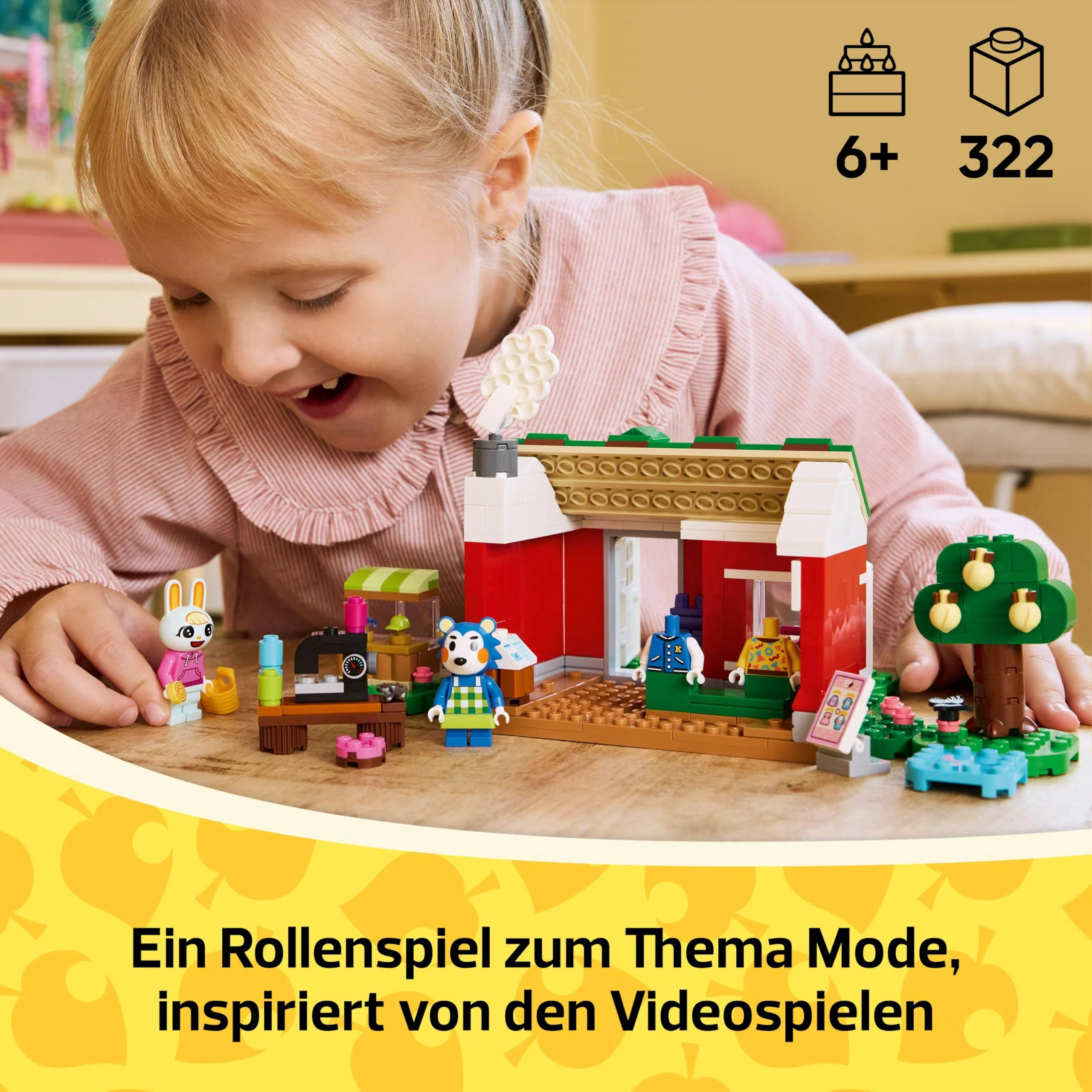 LEGO Animal Crossing Die Schneiderei der Schneiderschwestern, Bauset für kreative Rollenspiele, Geschenk für Mädchen, Jungen und Fans des Videospiels ab 6 Jahren, Abenteuer Spielset 77055 - Image 10