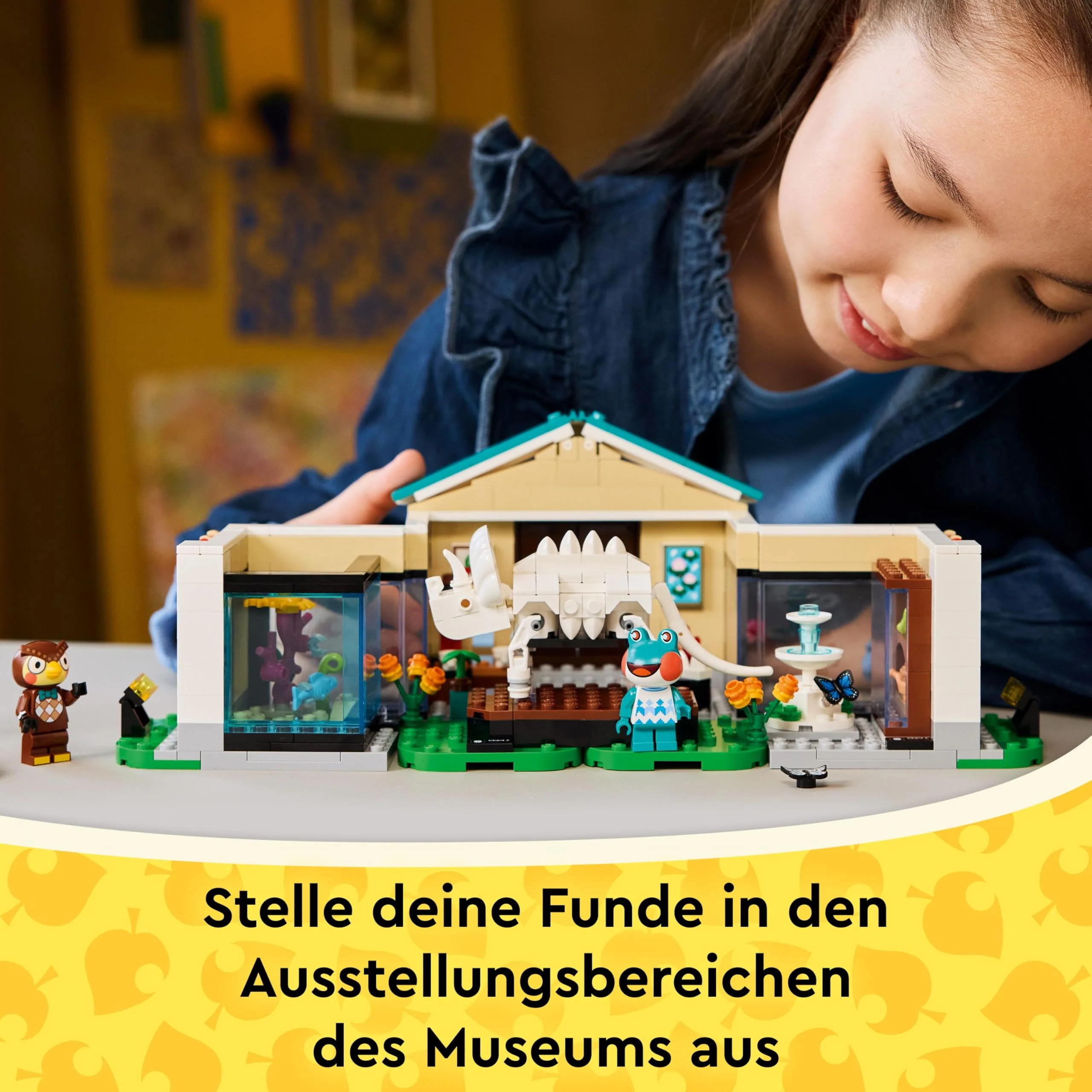 LEGO Animal Crossing Eugens Museumssammlung (77056); Bauset zum Sammeln für Kinder mit Minifiguren und Triceratops-Fossil; Nintendo Charakter für Mädchen und Jungen ab 7 Jahren - Image 7