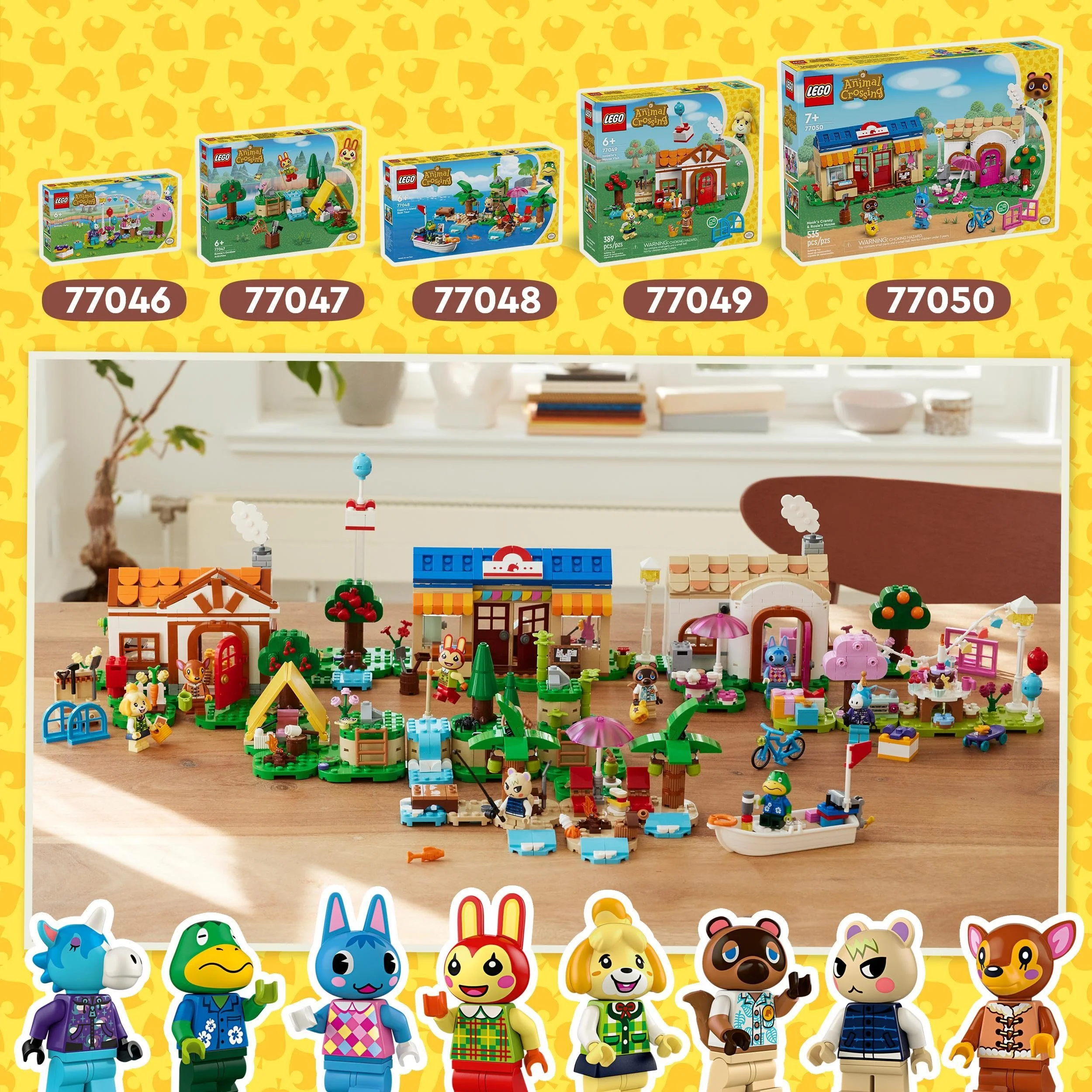 LEGO Animal Crossing Mimmis Outdoor-Spaß, kreatives Spielzeug für Kinder, Tiere-Set mit Hasen-Figur aus dem Videospiel, Geschenk für Mädchen und Jungen ab 6 Jahren 77047 - Image 5