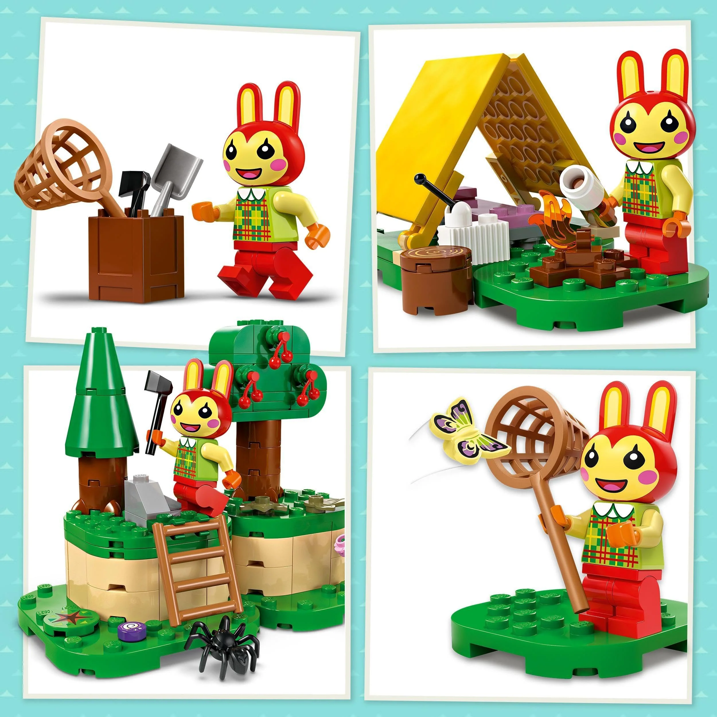 LEGO Animal Crossing Mimmis Outdoor-Spaß, kreatives Spielzeug für Kinder, Tiere-Set mit Hasen-Figur aus dem Videospiel, Geschenk für Mädchen und Jungen ab 6 Jahren 77047 - Image 7
