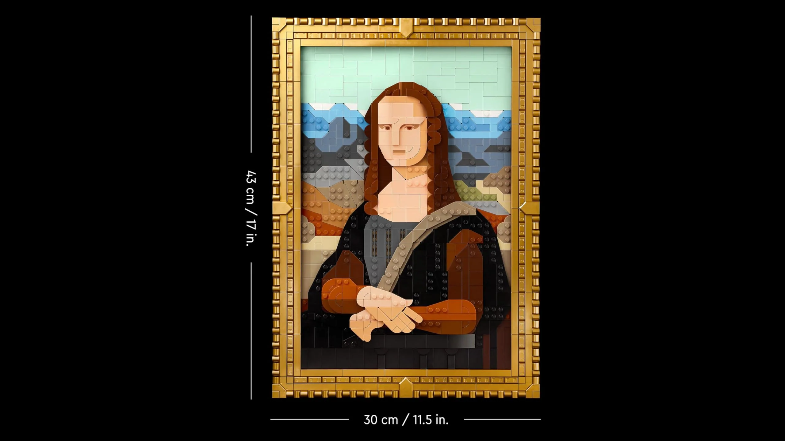 LEGO Art Mona Lisa, Set für Erwachsene, Gemälde von Leonardo da Vinci zum Aufhängen, kreative Aktivität für Männer und Frauen, Geschenk für Kunstliebhaber, italienische Renaissance Kunst 31213 - Image 4