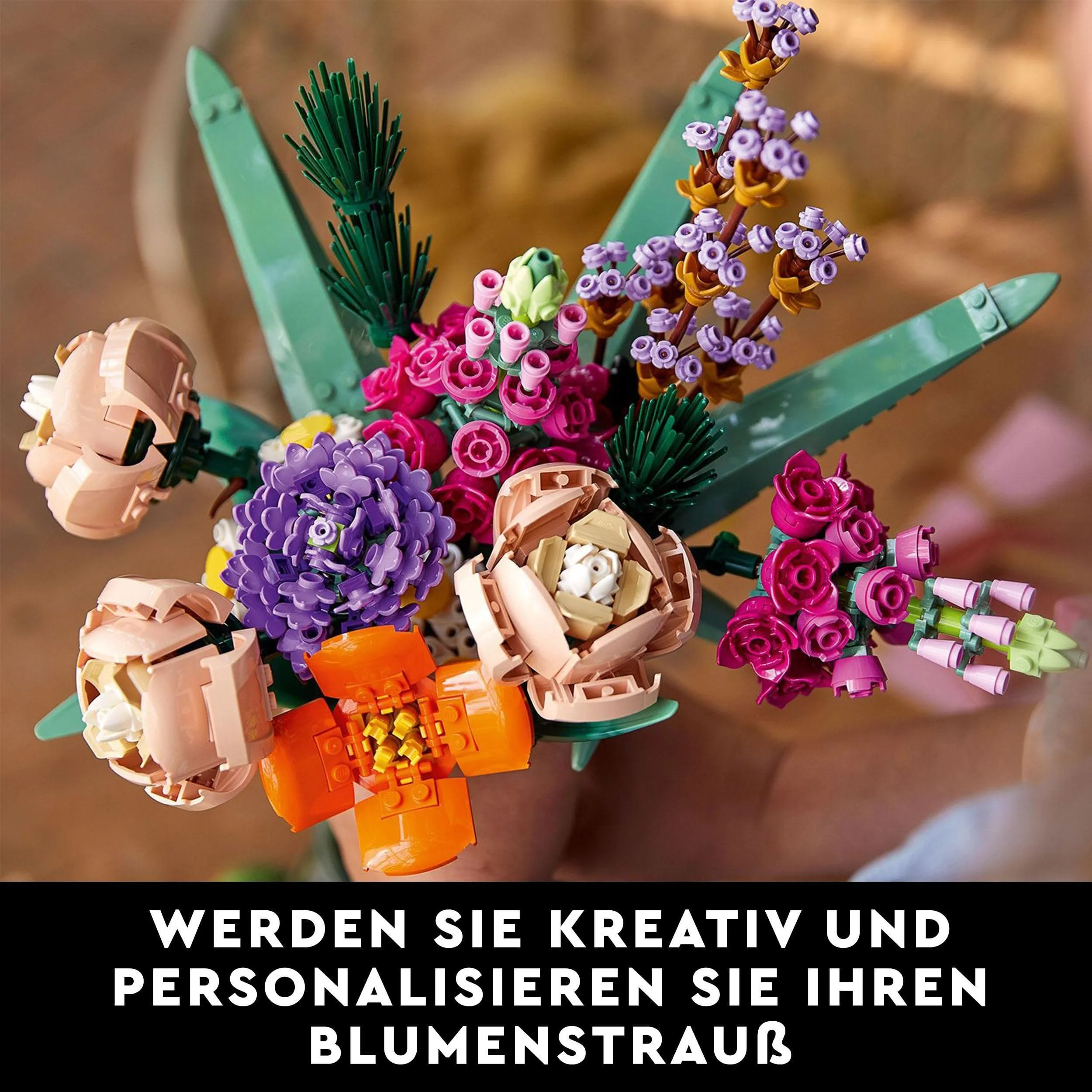 LEGO Botanicals Blumenstrauß - Künstliche Blumen Set für Erwachsene - Zimmerdeko und Geschenkidee für Frauen & Männer - Wohnaccessoires - Botanik Kollektion 10280 - Image 10