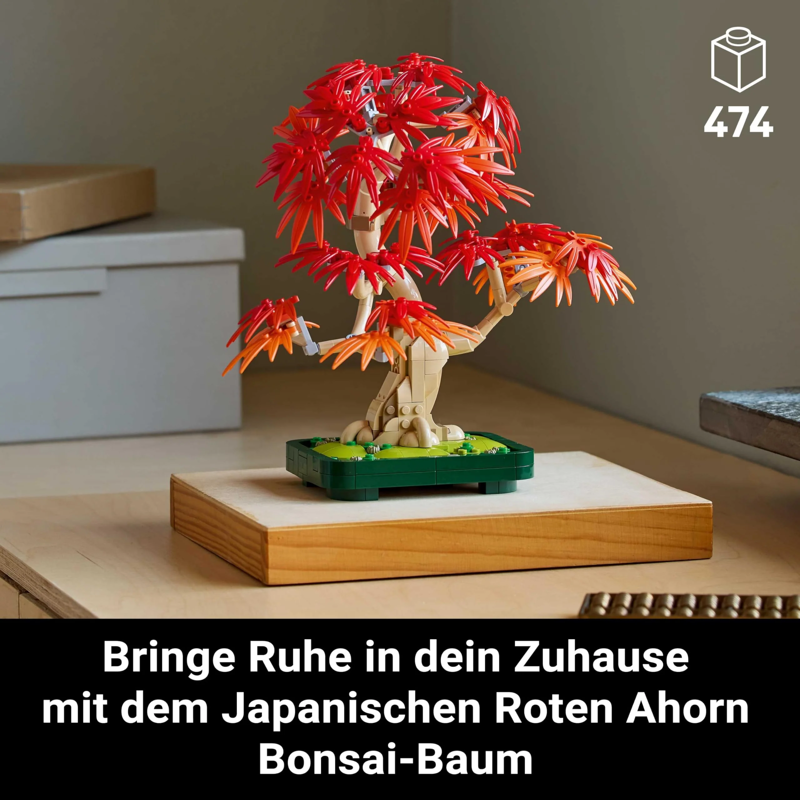LEGO Botanicals Japanischer Roter Ahorn – Bonsai-Baum - Künstliche Pflanzen Bauset mit roten & orangen Blättern, Plus Schale - Home Dekor - Geschenkidee für Erwachsene - 10348 - Image 11