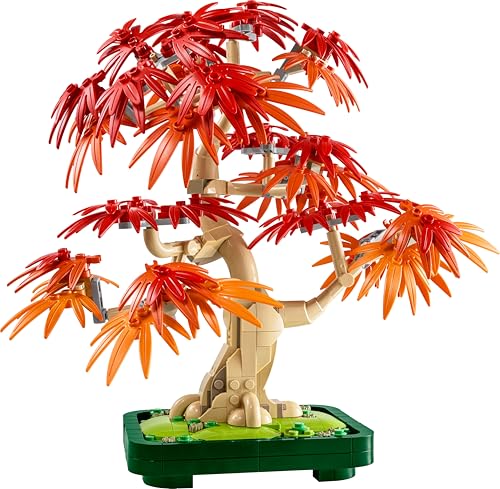 LEGO Botanicals Japanischer Roter Ahorn – Bonsai-Baum - Künstliche Pflanzen Bauset mit roten & orangen Blättern, Plus Schale - Home Dekor - Geschenkidee für Erwachsene - 10348 - Image 3