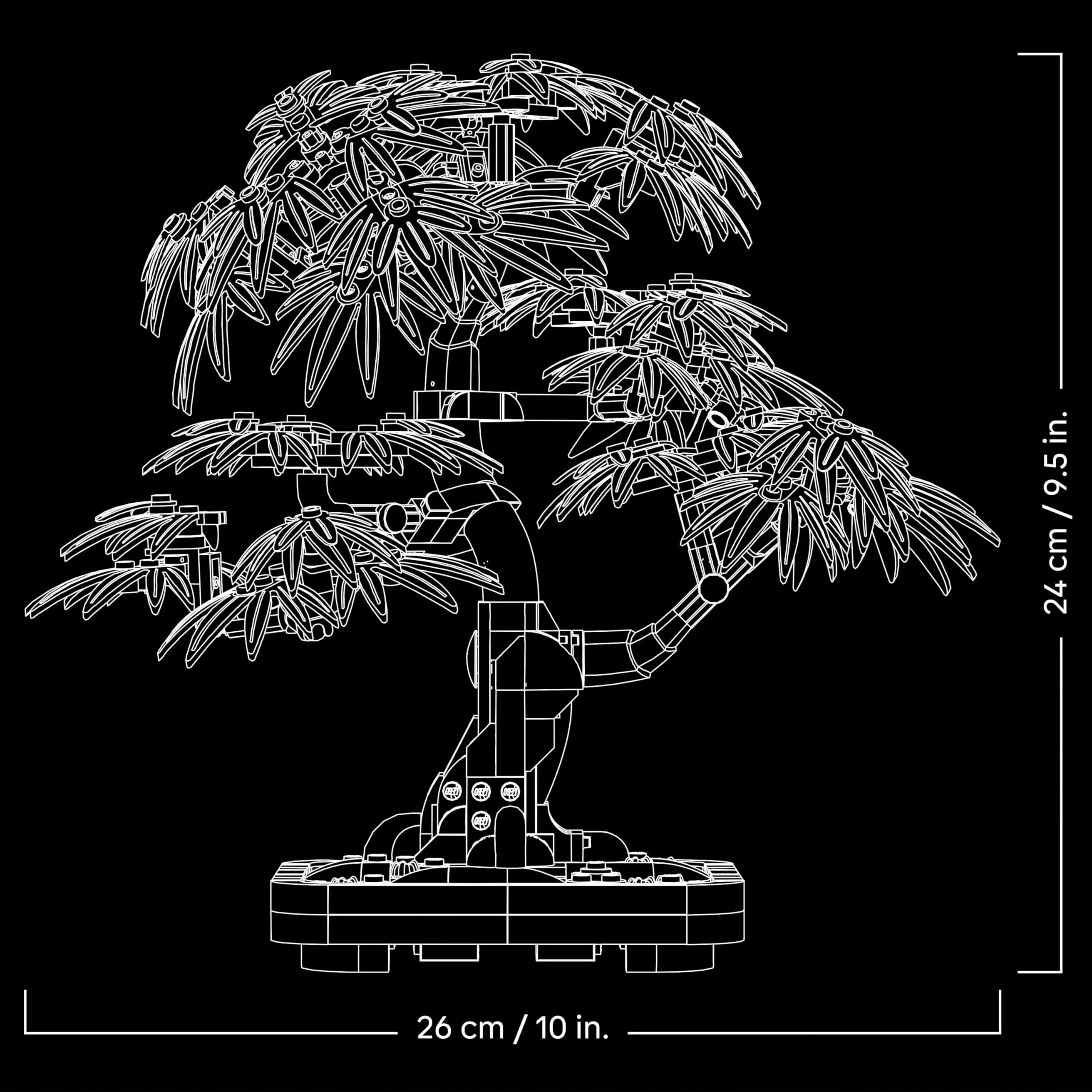 LEGO Botanicals Japanischer Roter Ahorn – Bonsai-Baum - Künstliche Pflanzen Bauset mit roten & orangen Blättern, Plus Schale - Home Dekor - Geschenkidee für Erwachsene - 10348 - Image 5