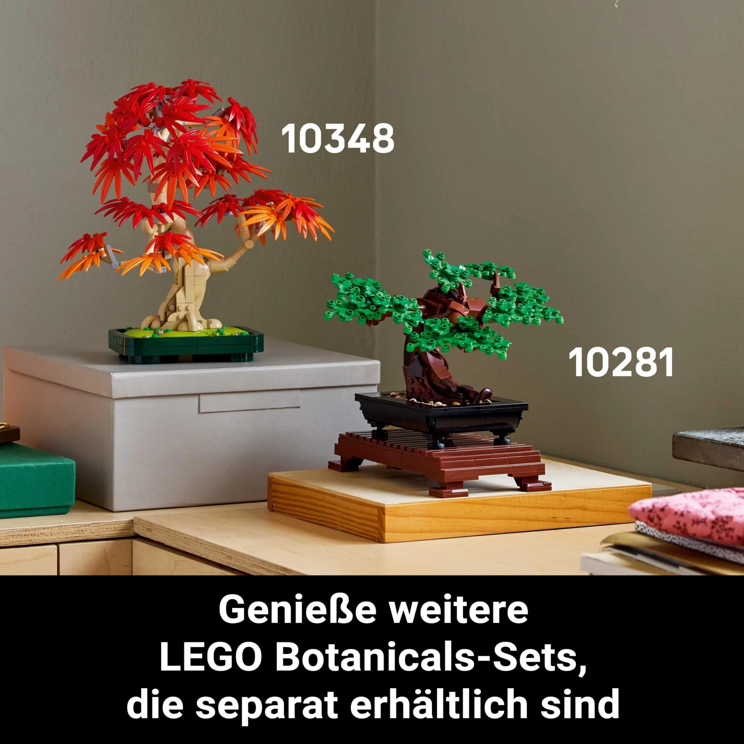 LEGO Botanicals Japanischer Roter Ahorn – Bonsai-Baum - Künstliche Pflanzen Bauset mit roten & orangen Blättern, Plus Schale - Home Dekor - Geschenkidee für Erwachsene - 10348 - Image 6