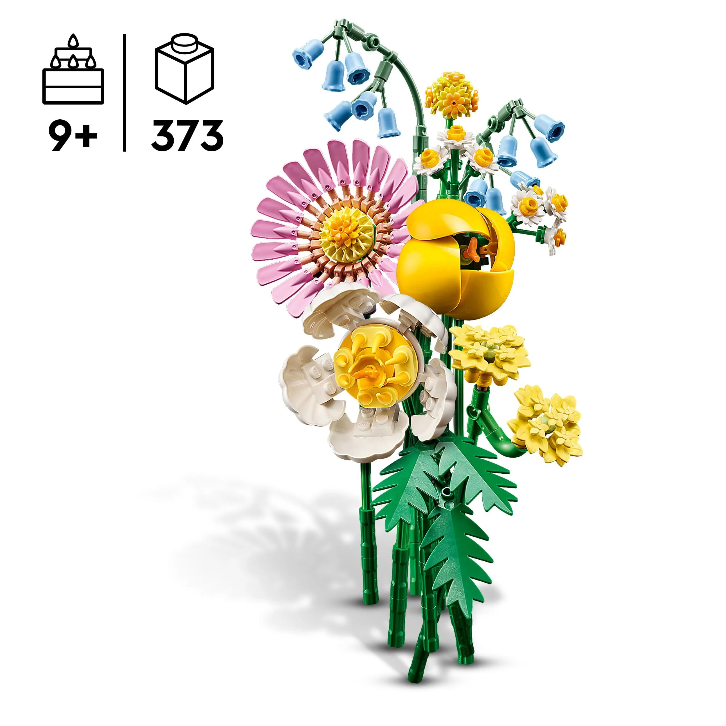 LEGO Botanicals Kleiner Sommerstrauß - Glockenblumen, Rosen, Tulpen und Kunstblumen – Blumen Deko für Zuhause – DIY Set - Geschenk zu Weihnachten für Kinder ab 9 Jahren – Geburtstagsgeschenk – 10347 - Image 7