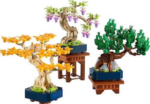 LEGO Botanicals Mini-Bonsais - Bonsai zum Bauen & Ausstellen - Kreative Deko Blumen - Ginkgo, Schwarzkiefer & Wisteria Kunstpflanzen - DIY Deko für Zuhause - Geschenk für Frauen & Männer - 10373 - Image 3