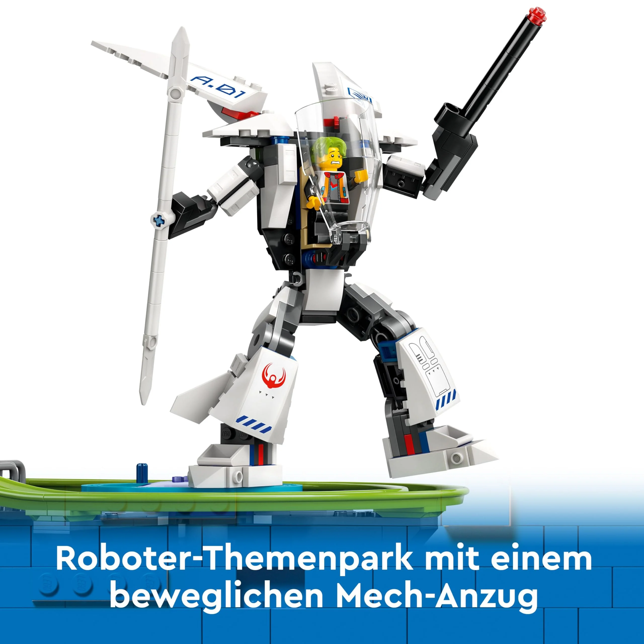 LEGO City Achterbahn mit Roboter-Mech, Spielzeug-Vergnügungspark, Spielset für Jungen und Mädchen ab 8 Jahren, Geschenk für kreative Kinder 60421 - Image 11