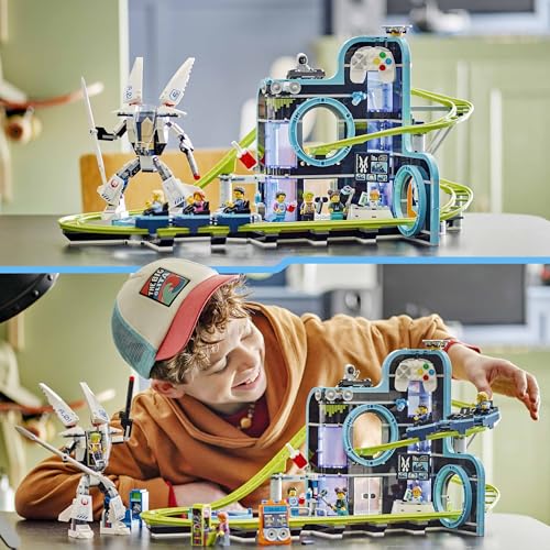 LEGO City Achterbahn mit Roboter-Mech, Spielzeug-Vergnügungspark, Spielset für Jungen und Mädchen ab 8 Jahren, Geschenk für kreative Kinder 60421 - Image 5