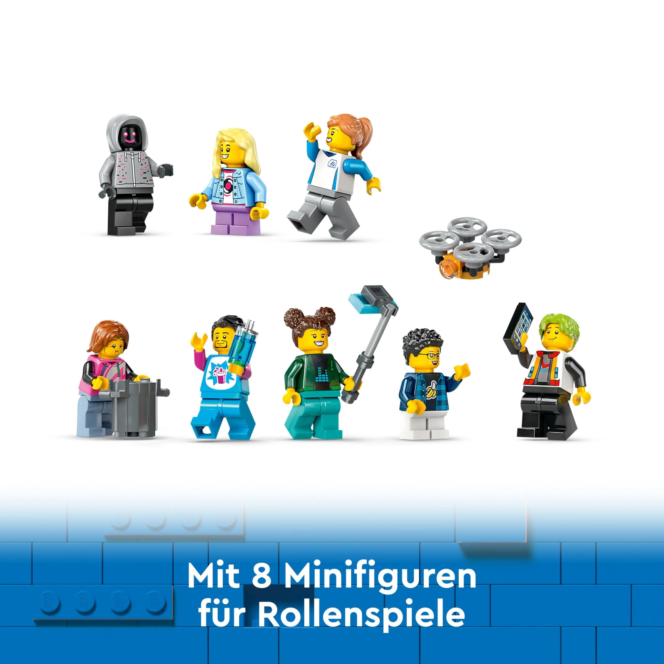LEGO City Achterbahn mit Roboter-Mech, Spielzeug-Vergnügungspark, Spielset für Jungen und Mädchen ab 8 Jahren, Geschenk für kreative Kinder 60421 - Image 9