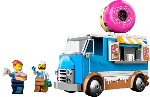 LEGO City Donut Truck - Spielzeug Foodtruck mit 2 Minifiguren Polizist - Bauspielzeug für Jungen und Mädchen ab 5 Jahren - Geschenkidee zum Geburtstag & für Feiertage 60452 - Image 4
