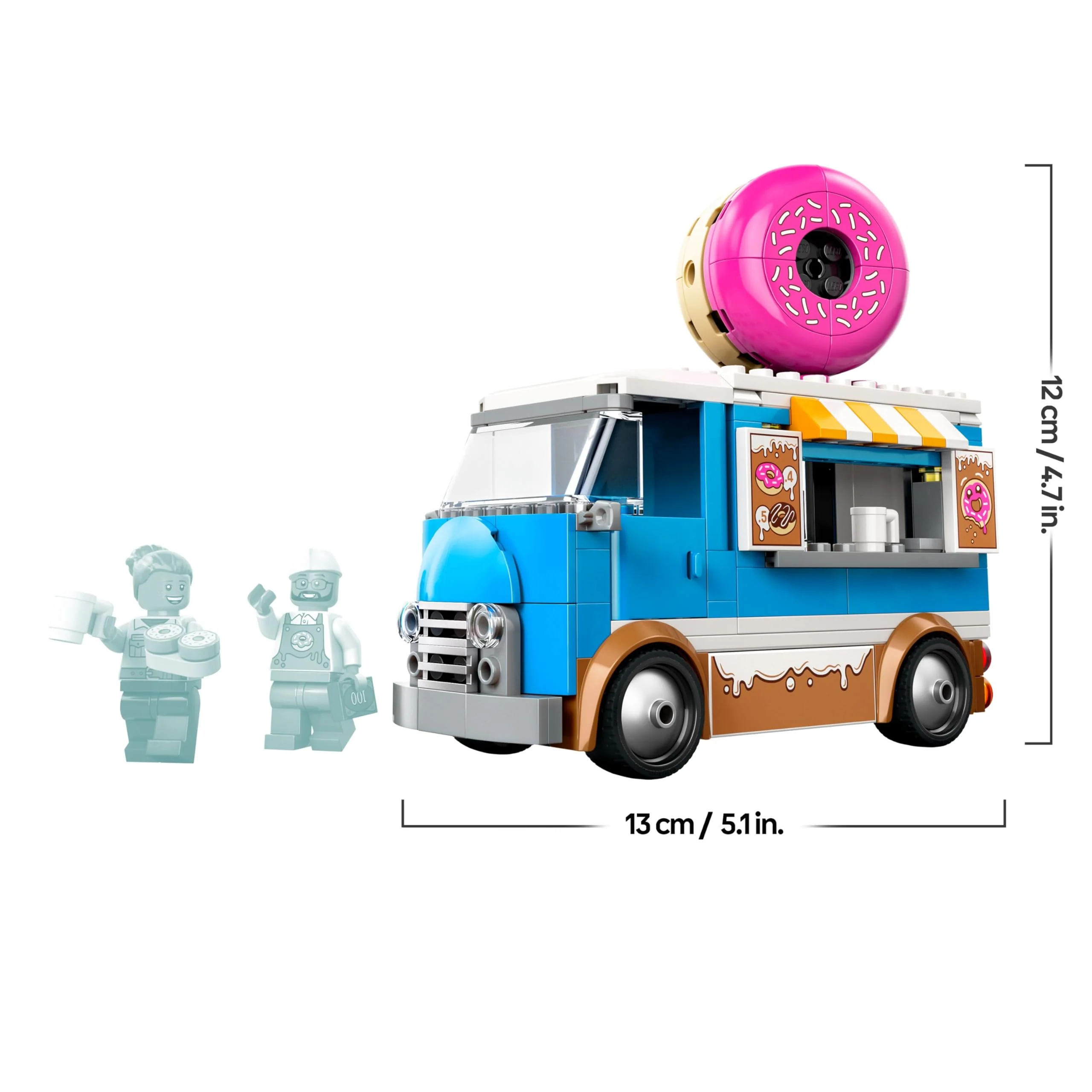 LEGO City Donut Truck - Spielzeug Foodtruck mit 2 Minifiguren Polizist - Bauspielzeug für Jungen und Mädchen ab 5 Jahren - Geschenkidee zum Geburtstag & für Feiertage 60452 - Image 6